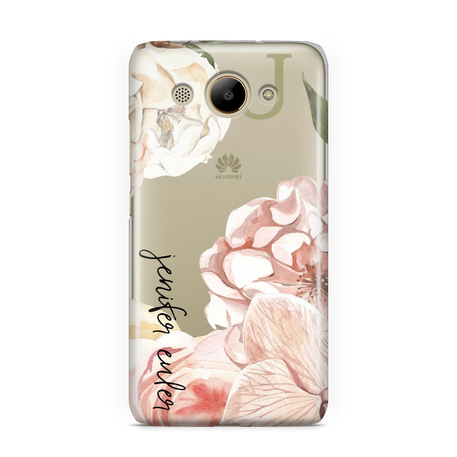 Spring Flowers Personalised Name Huawei Y3 2017