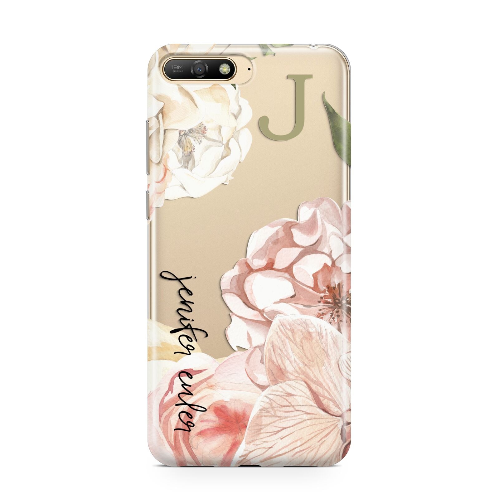 Spring Flowers Personalised Name Huawei Y6 2018