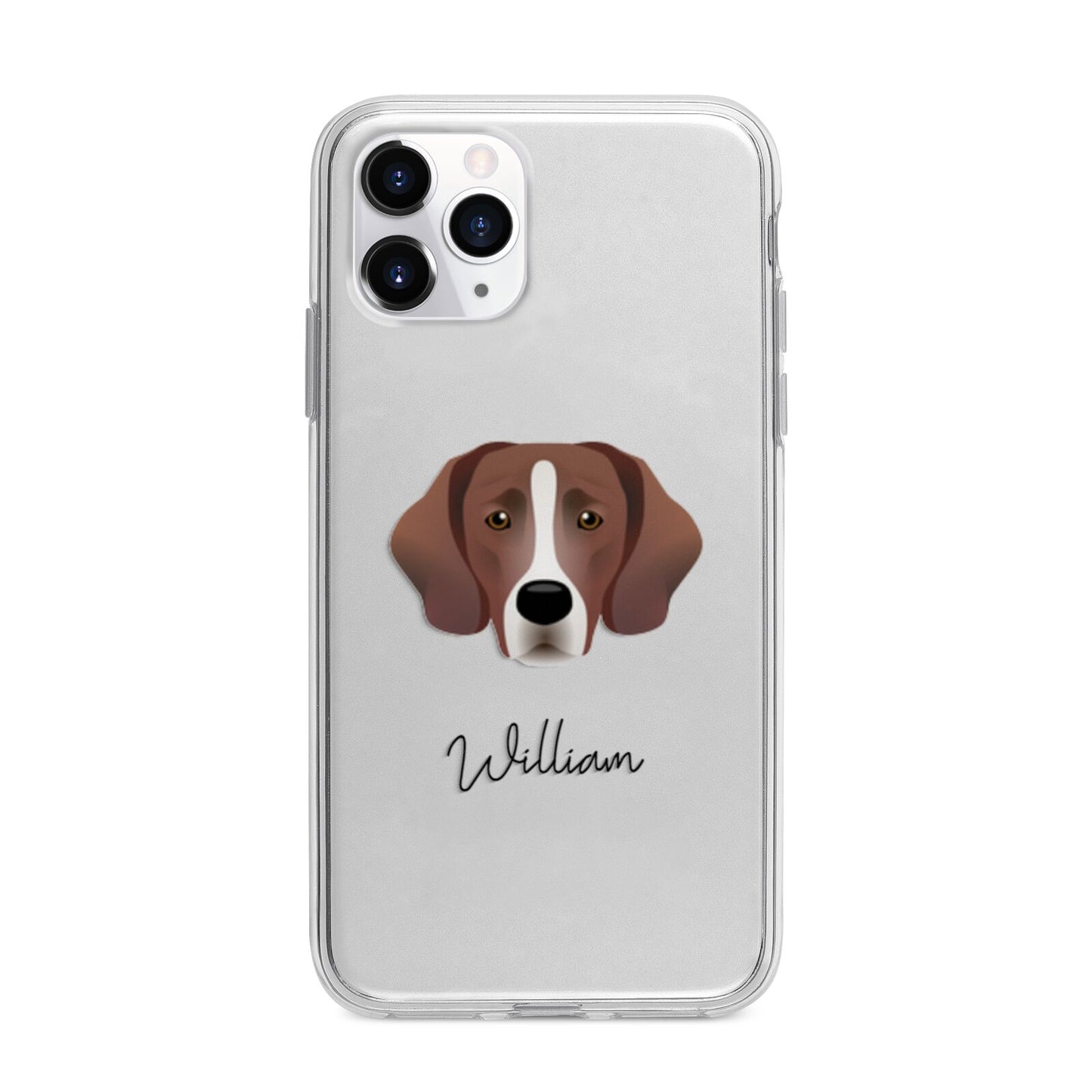 Springador Personalised Apple iPhone 11 Pro in Silver with Bumper Case