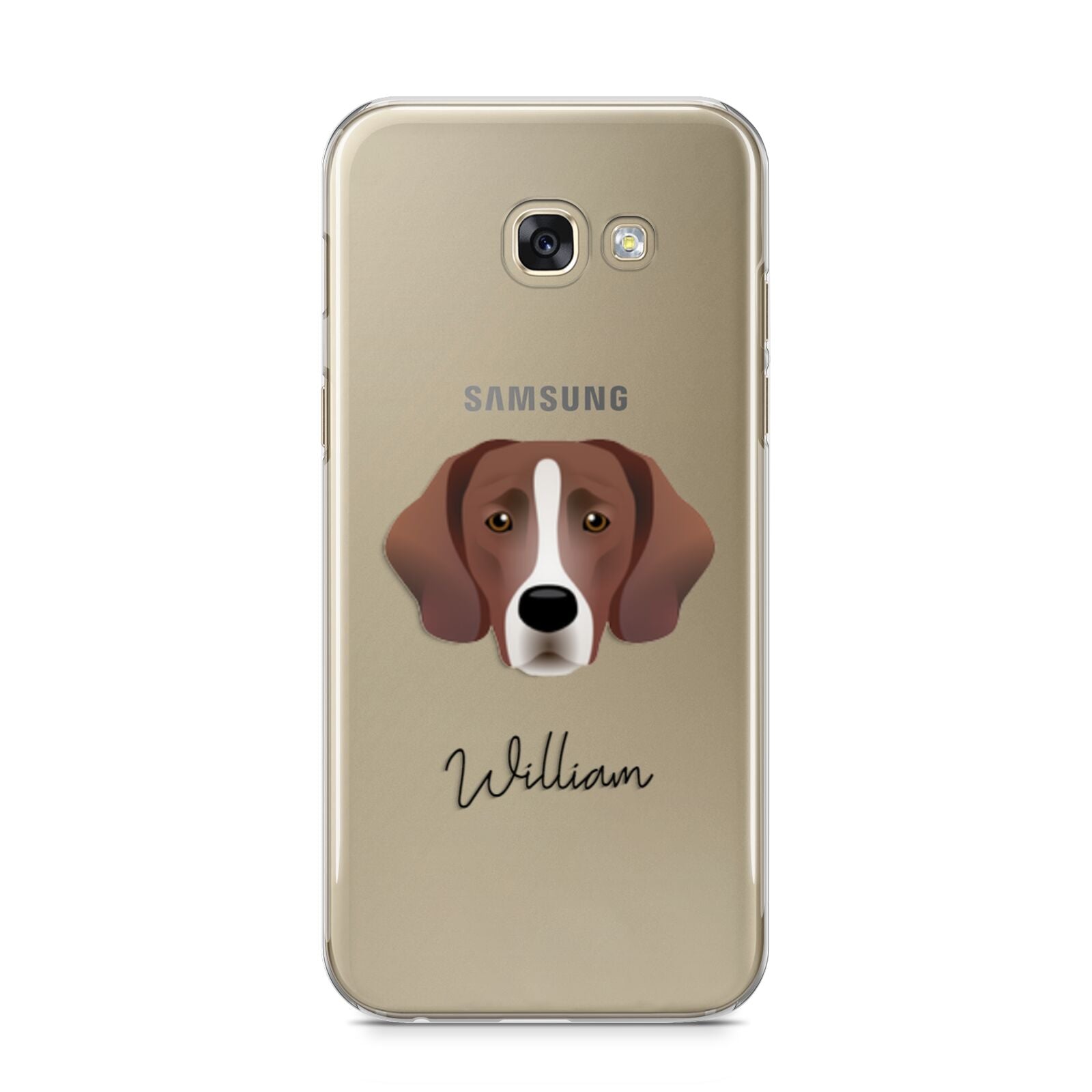 Springador Personalised Samsung Galaxy A5 2017 Case on gold phone