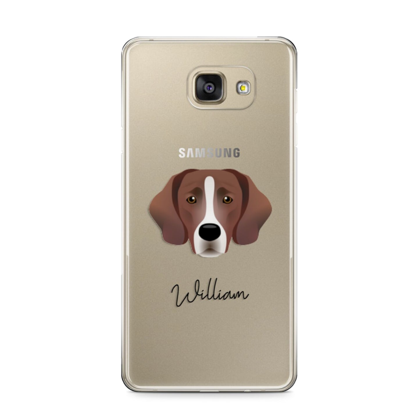 Springador Personalised Samsung Galaxy A9 2016 Case on gold phone