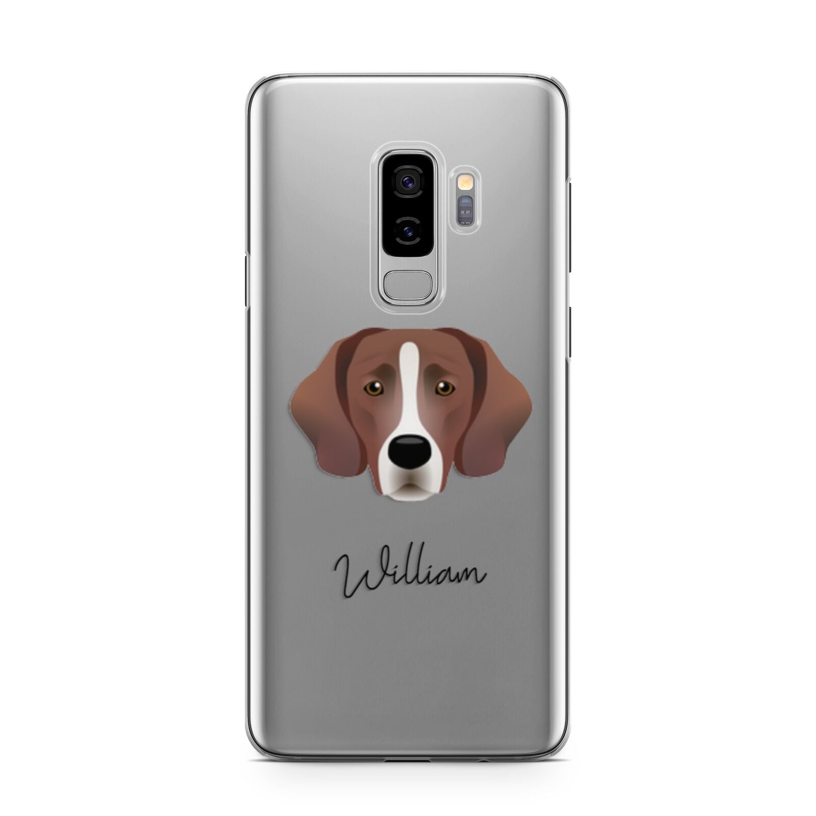 Springador Personalised Samsung Galaxy S9 Plus Case on Silver phone