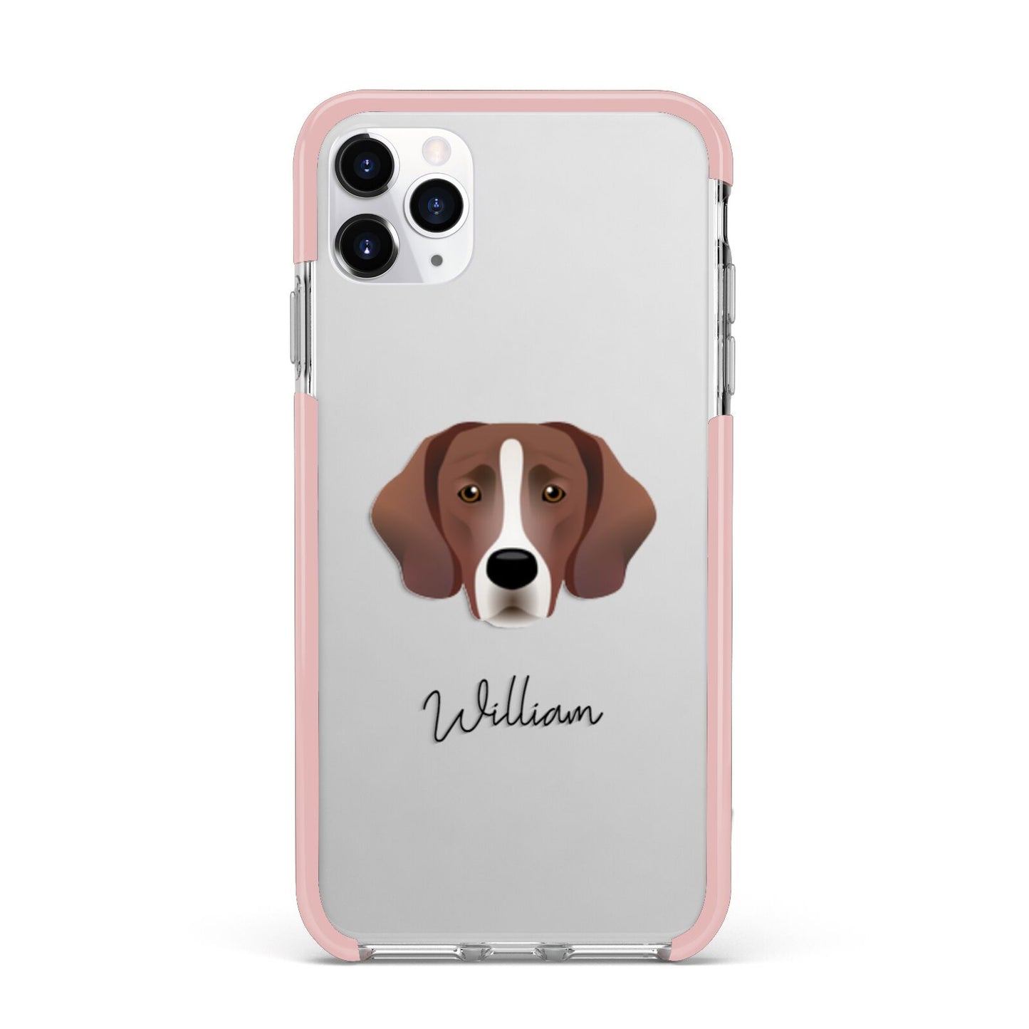 Springador Personalised iPhone 11 Pro Max Impact Pink Edge Case