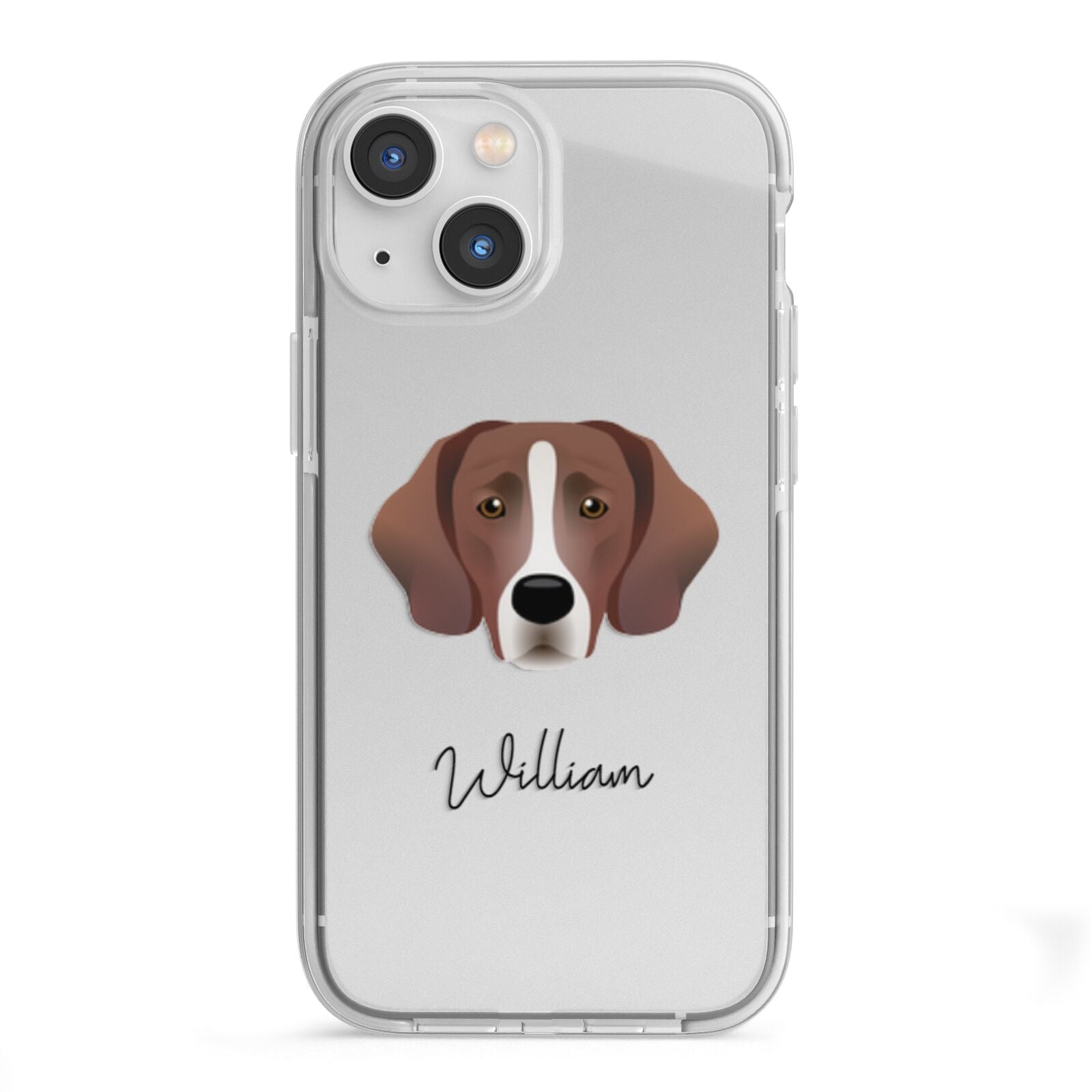 Springador Personalised iPhone 13 Mini TPU Impact Case with White Edges