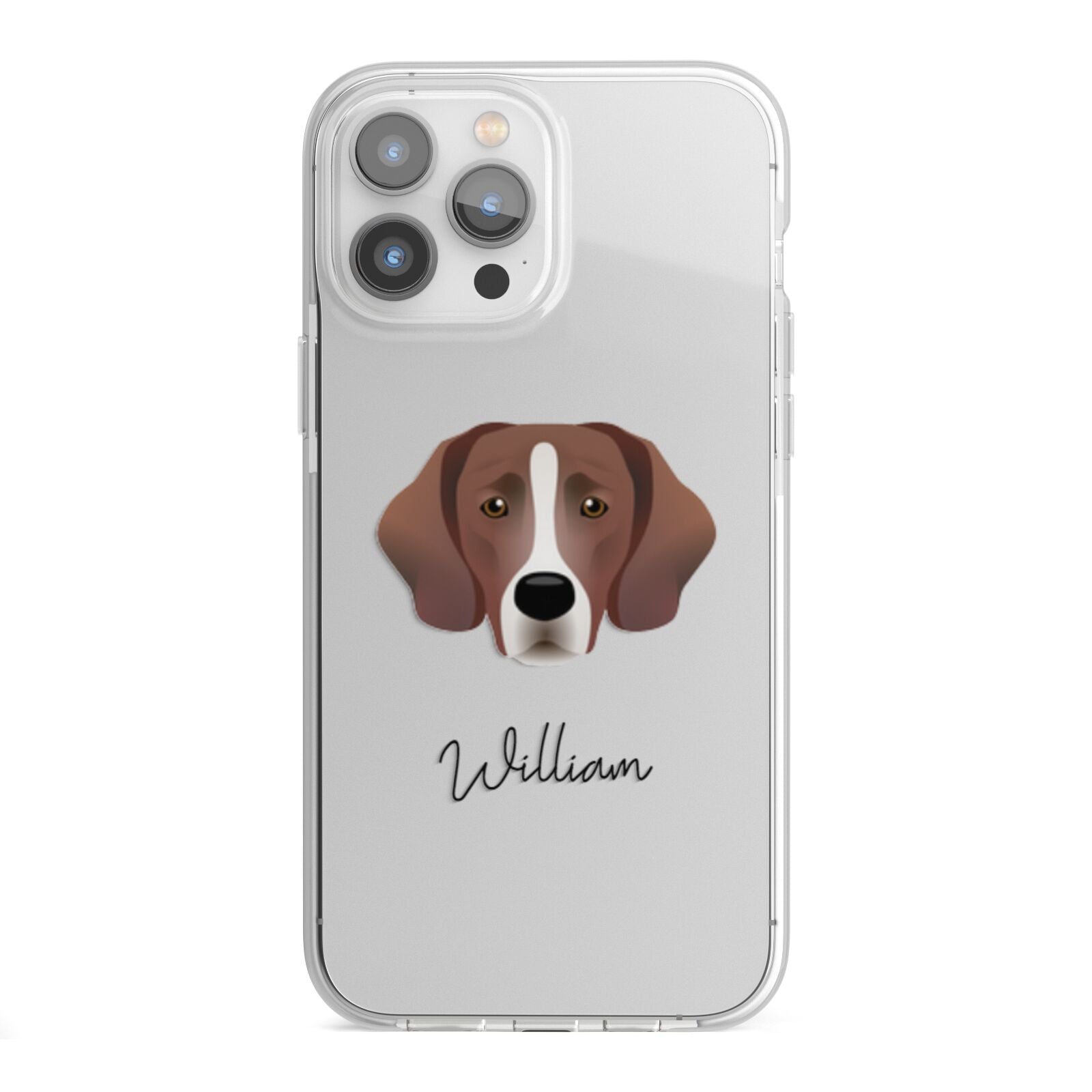 Springador Personalised iPhone 13 Pro Max TPU Impact Case with White Edges