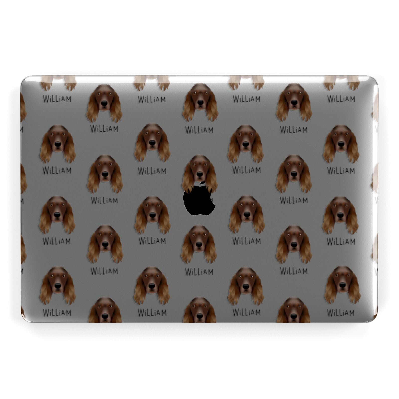 Springer Spaniel Icon with Name Apple MacBook Case