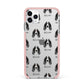 Springer Spaniel Icon with Name iPhone 11 Pro Max Impact Pink Edge Case