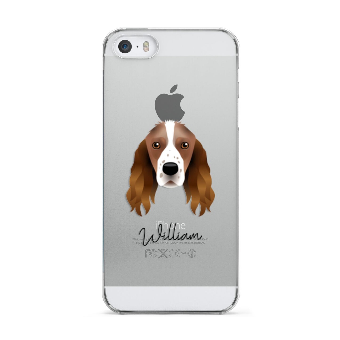 Springer Spaniel Personalised Apple iPhone 5 Case