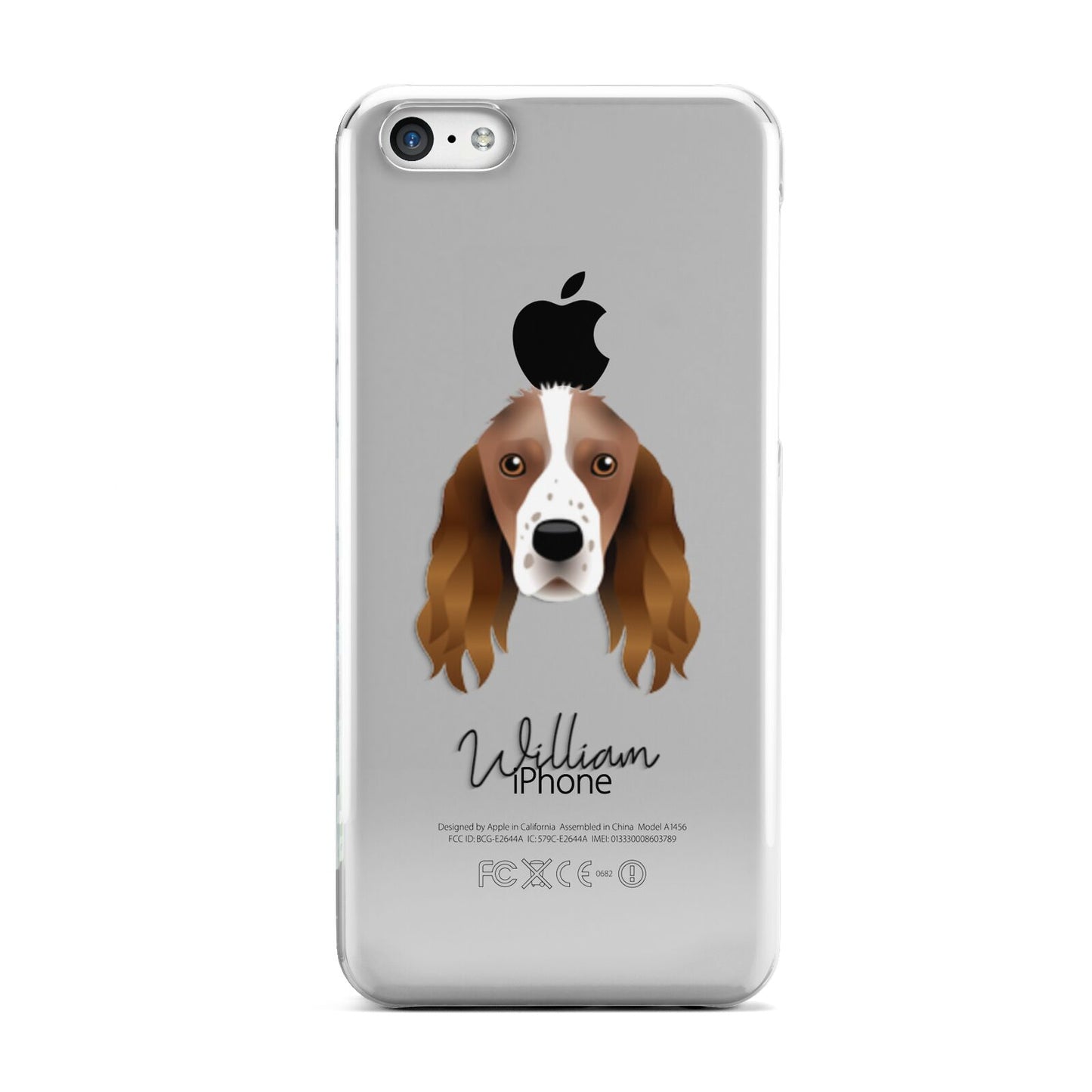 Springer Spaniel Personalised Apple iPhone 5c Case