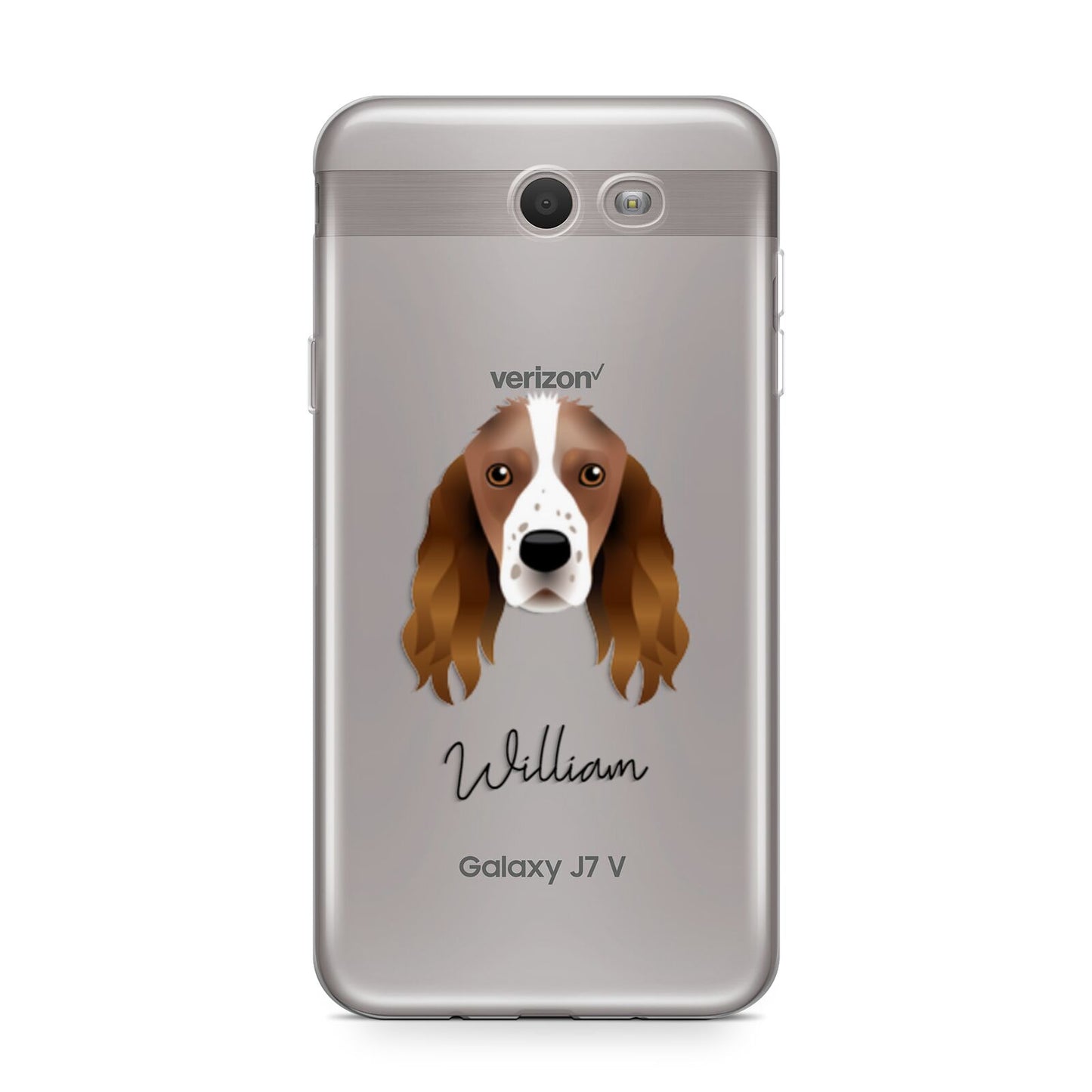 Springer Spaniel Personalised Samsung Galaxy J7 2017 Case