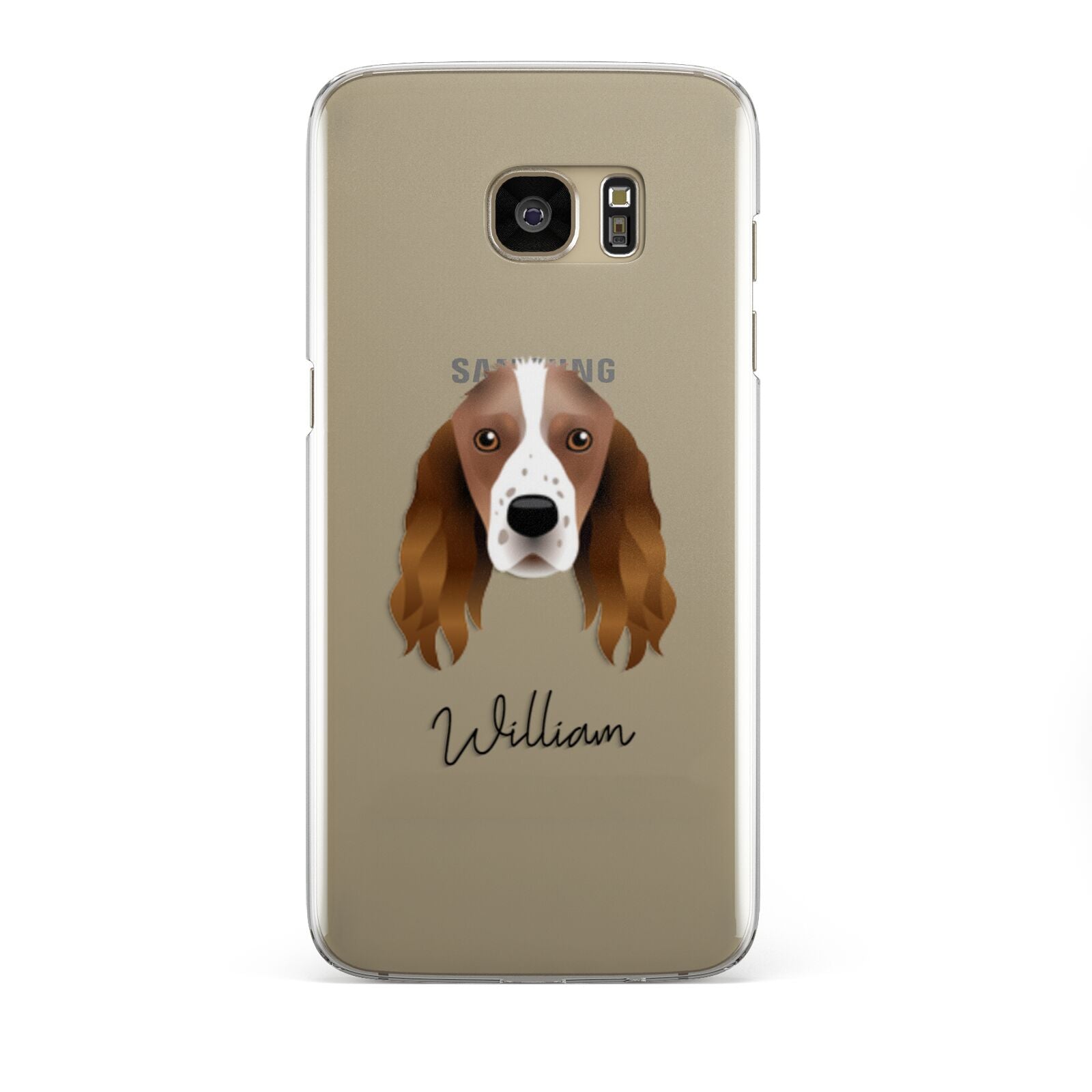 Springer Spaniel Personalised Samsung Galaxy S7 Edge Case