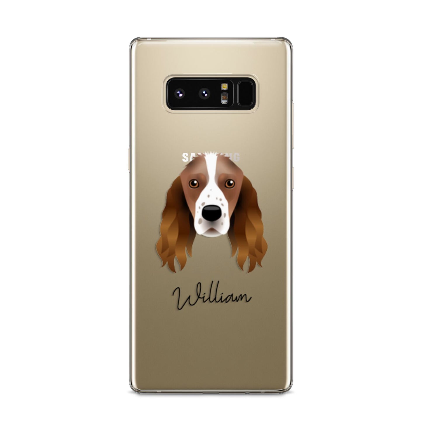 Springer Spaniel Personalised Samsung Galaxy S8 Case