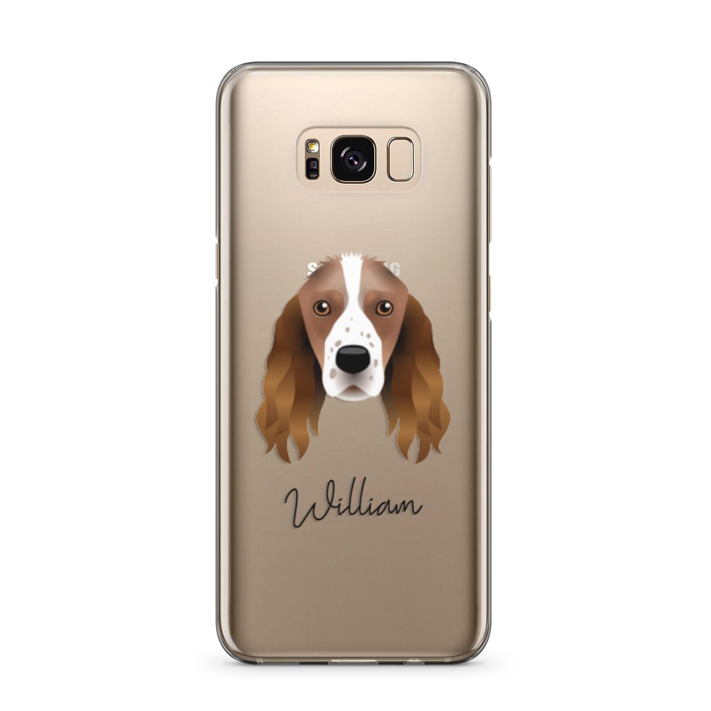 Springer Spaniel Personalised Samsung Galaxy S8 Plus Case