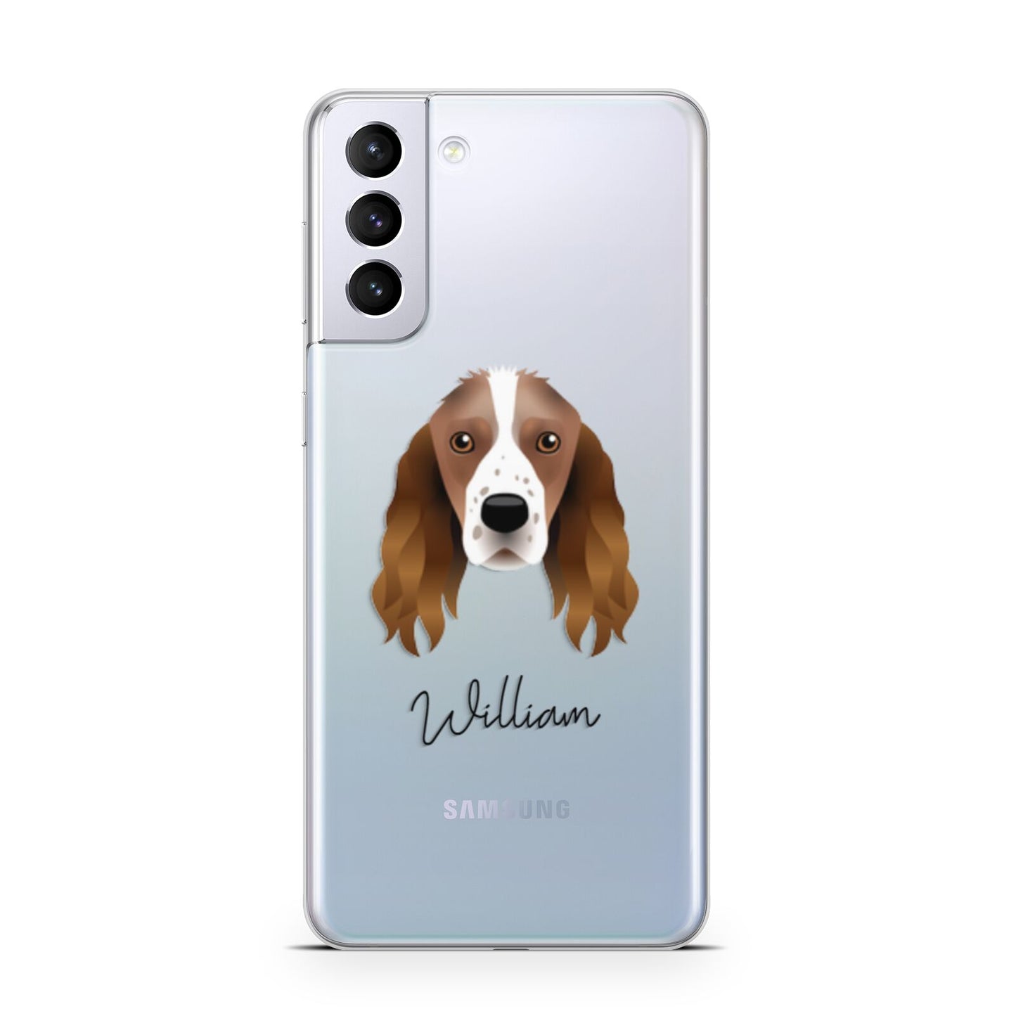 Springer Spaniel Personalised Samsung S21 Plus Phone Case