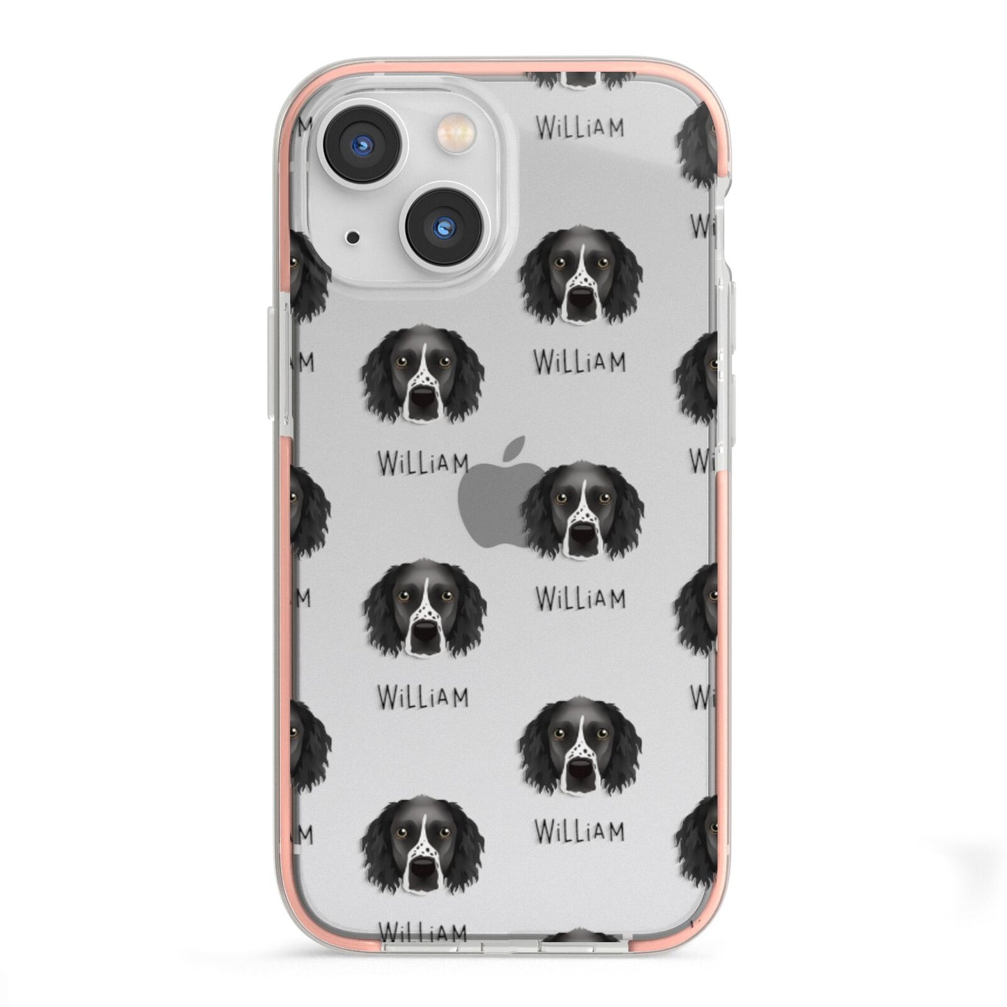 Sprocker Icon with Name iPhone 13 Mini TPU Impact Case with Pink Edges