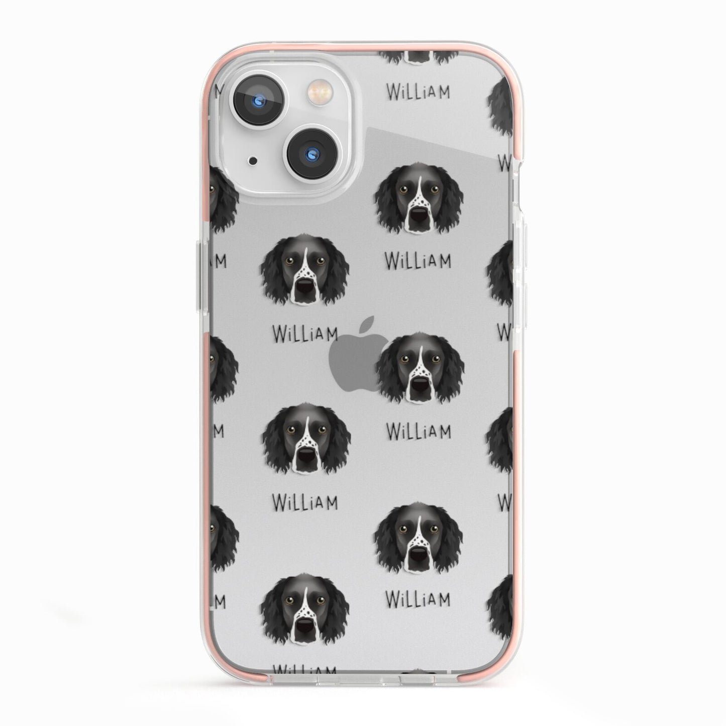 Sprocker Icon with Name iPhone 13 TPU Impact Case with Pink Edges