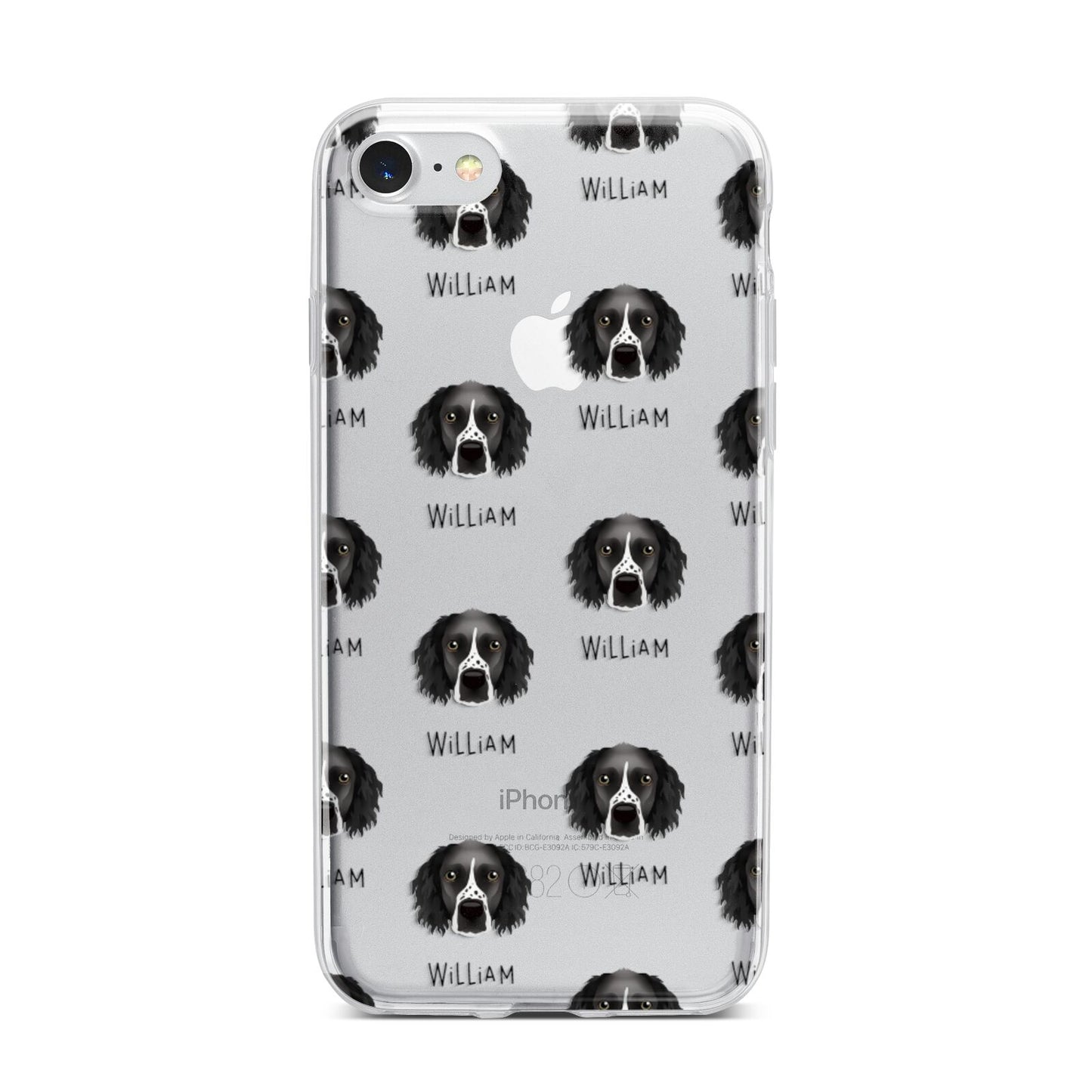 Sprocker Icon with Name iPhone 7 Bumper Case on Silver iPhone
