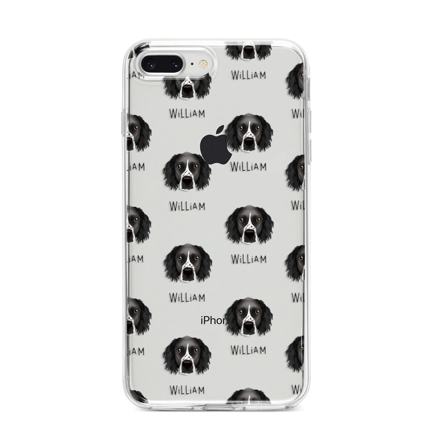 Sprocker Icon with Name iPhone 8 Plus Bumper Case on Silver iPhone