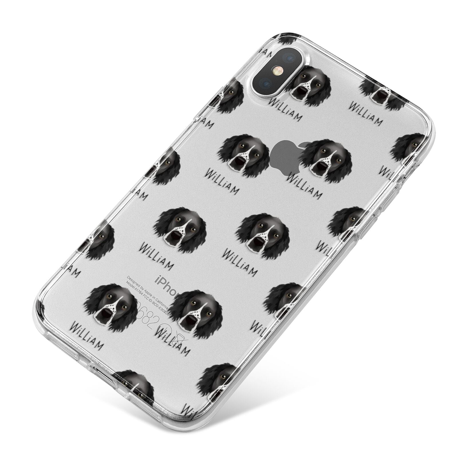 Sprocker Icon with Name iPhone X Bumper Case on Silver iPhone
