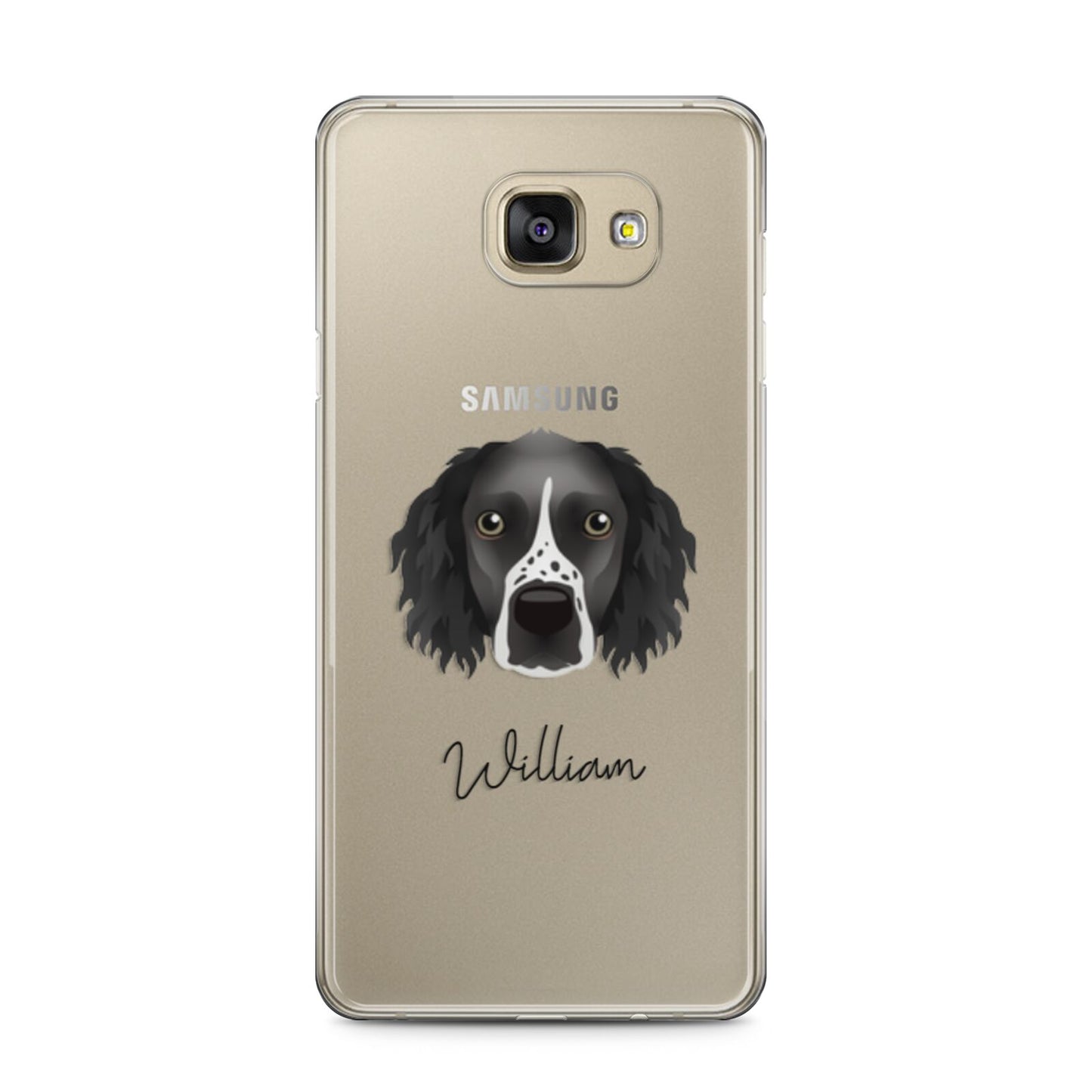 Sprocker Personalised Samsung Galaxy A5 2016 Case on gold phone