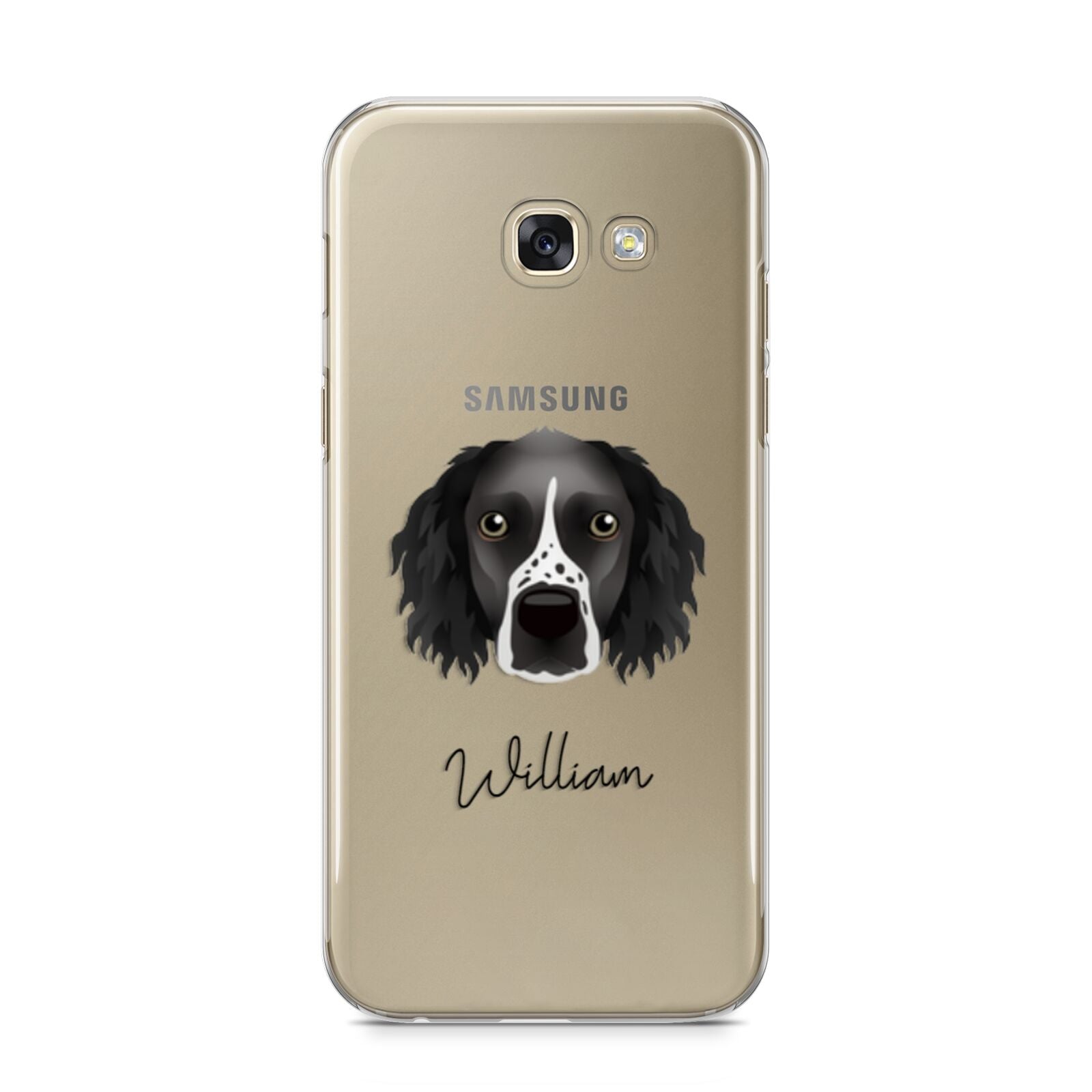 Sprocker Personalised Samsung Galaxy A5 2017 Case on gold phone