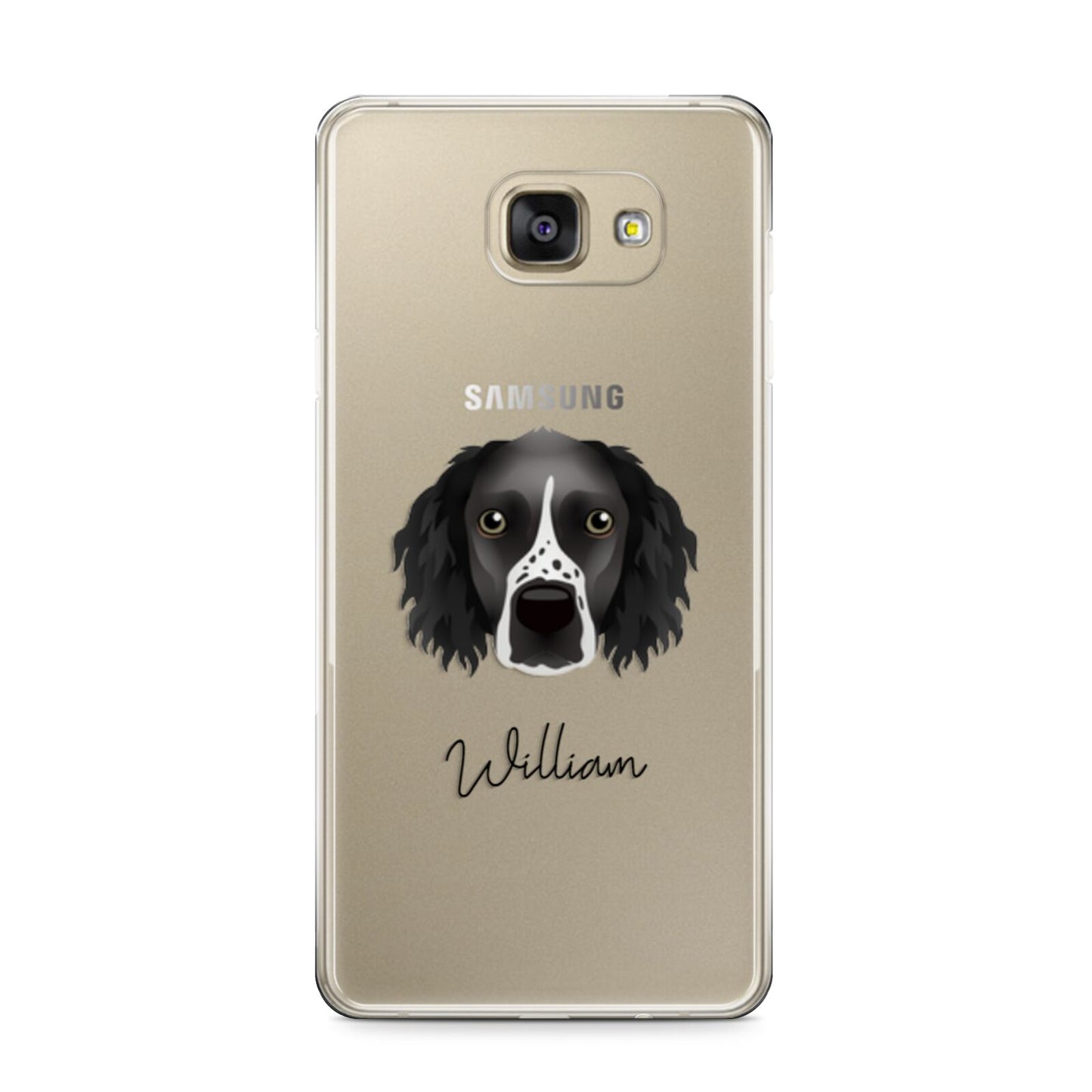 Sprocker Personalised Samsung Galaxy A9 2016 Case on gold phone