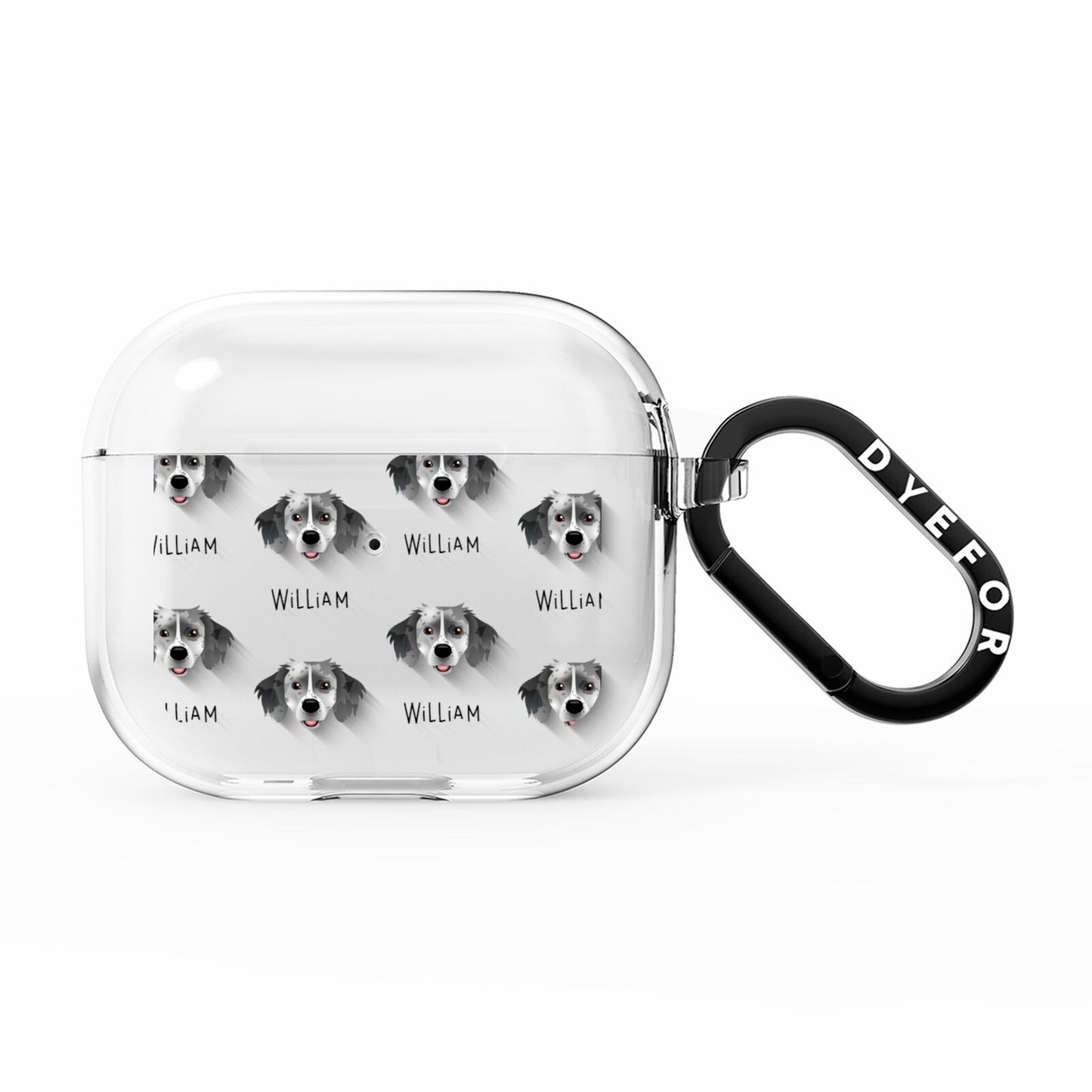 Sprollie Icon with Name AirPods Clear Case 3rd Gen