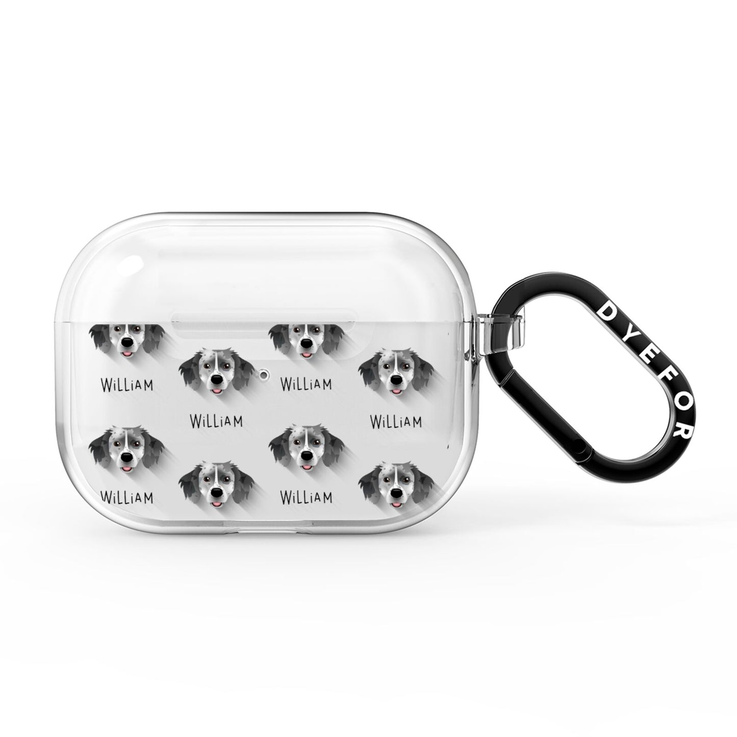 Sprollie Icon with Name AirPods Pro Clear Case