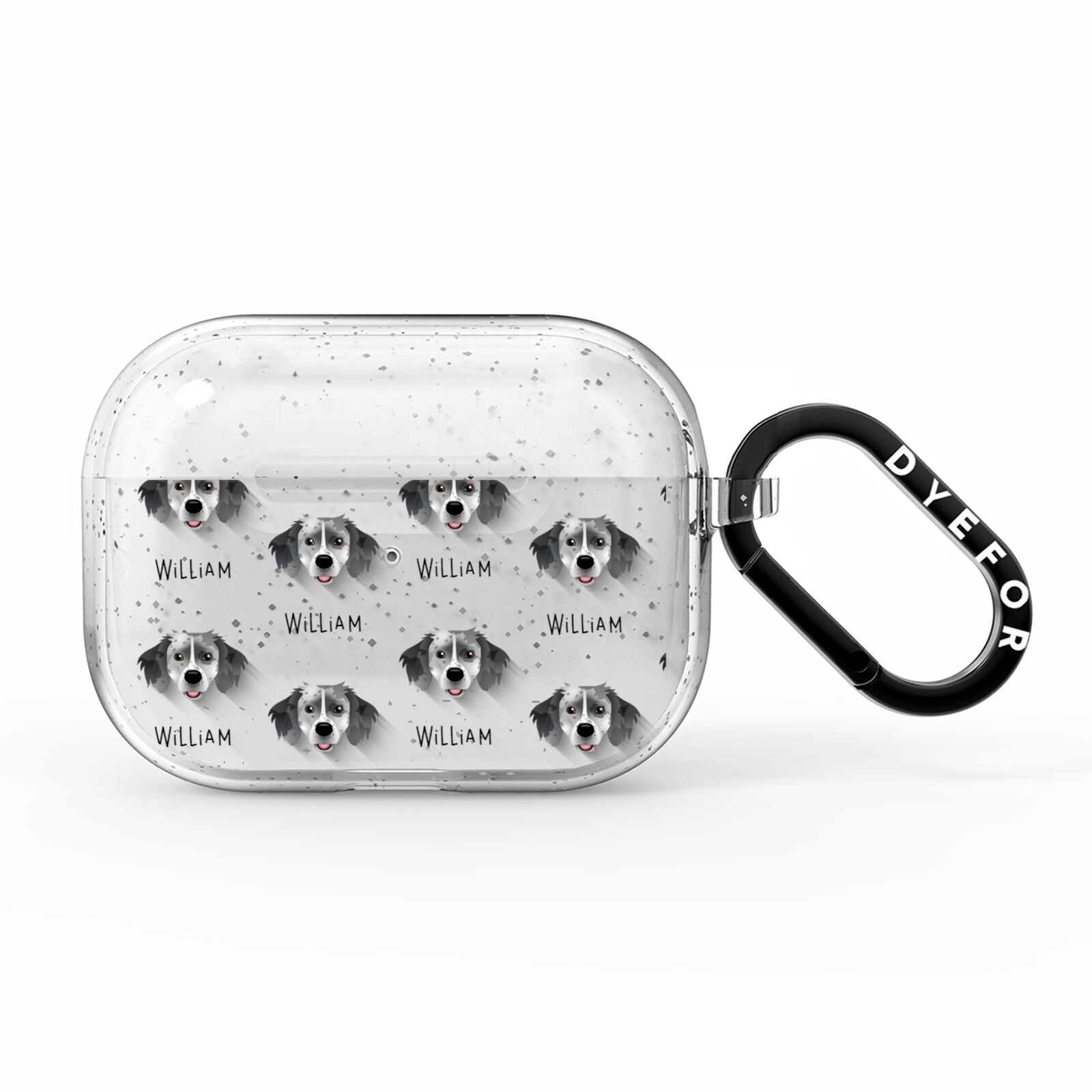 Sprollie Icon with Name AirPods Pro Glitter Case