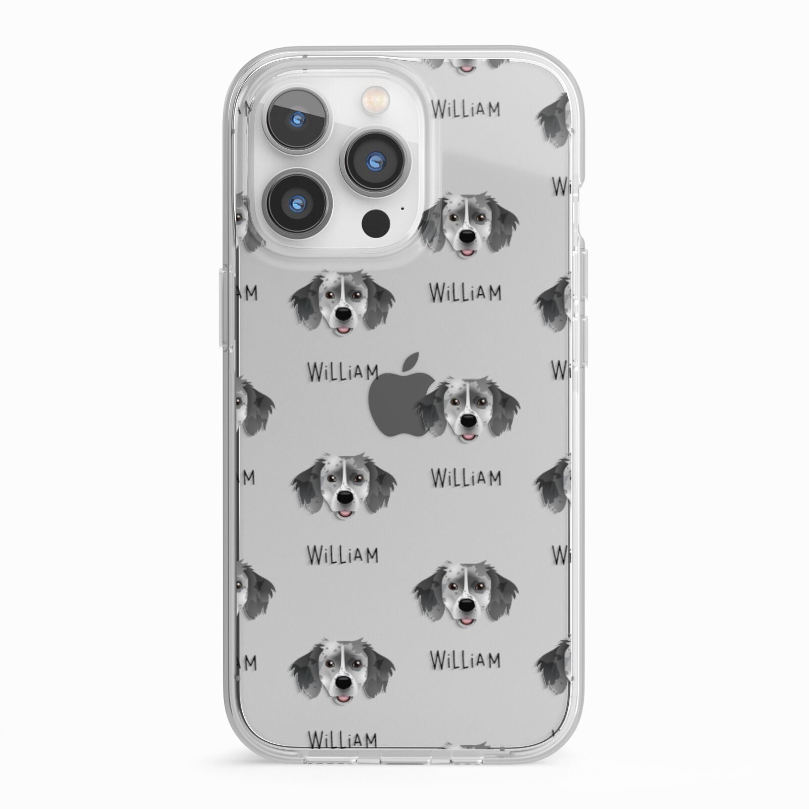 Sprollie Icon with Name iPhone 13 Pro TPU Impact Case with White Edges