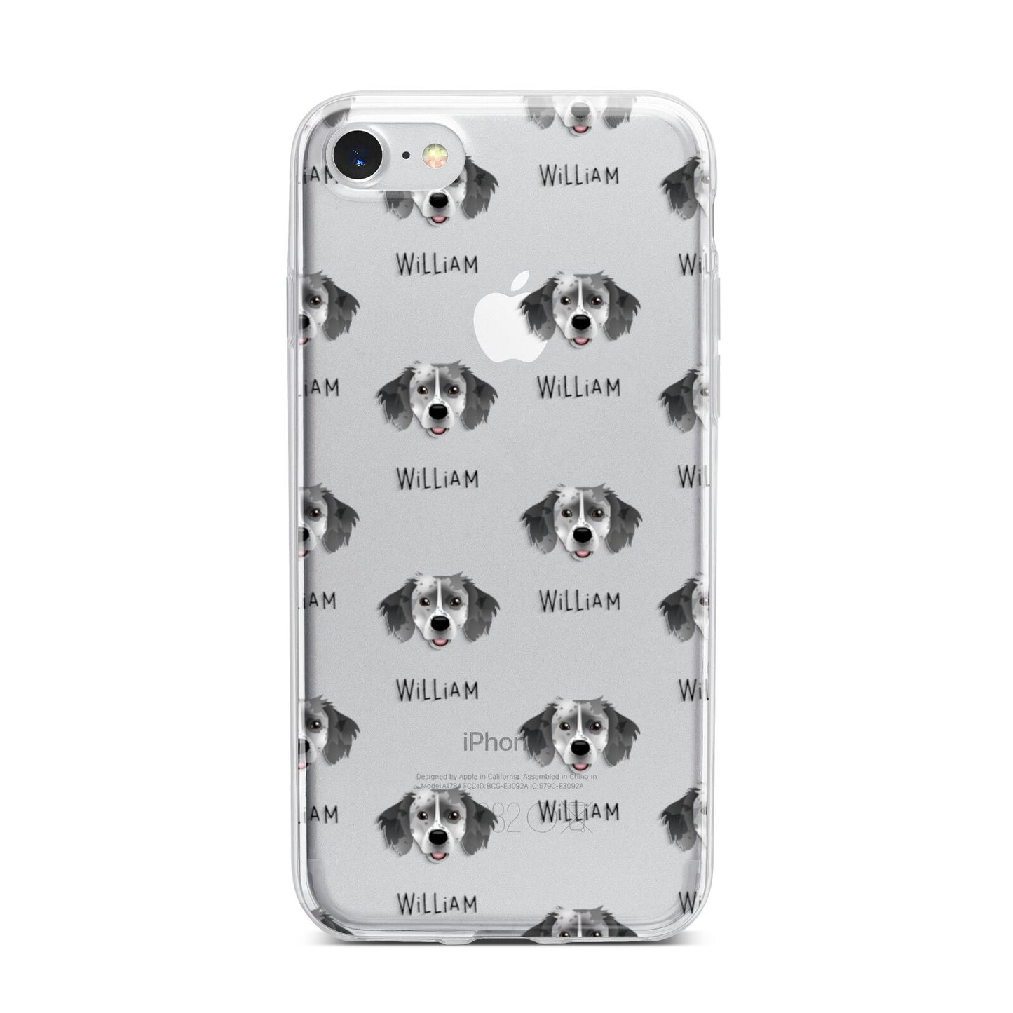 Sprollie Icon with Name iPhone 7 Bumper Case on Silver iPhone