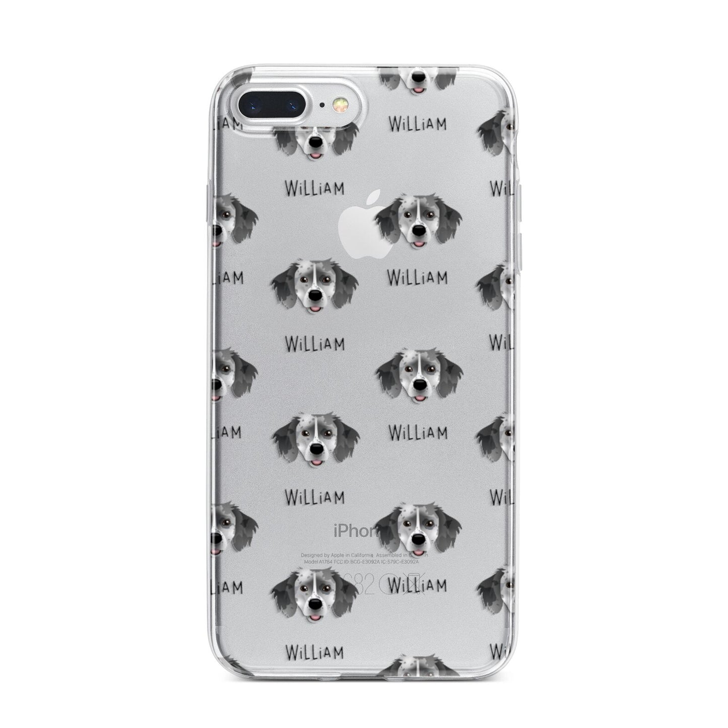 Sprollie Icon with Name iPhone 7 Plus Bumper Case on Silver iPhone