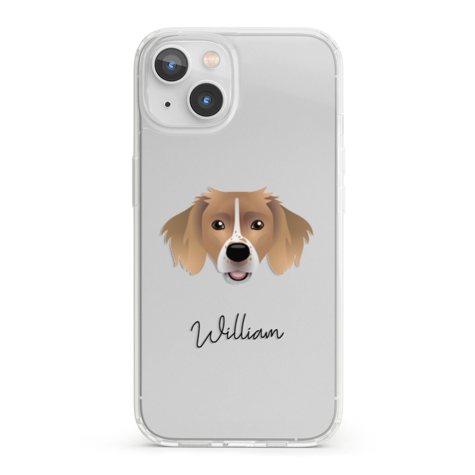 Sprollie Personalised iPhone 13 Clear Bumper Case