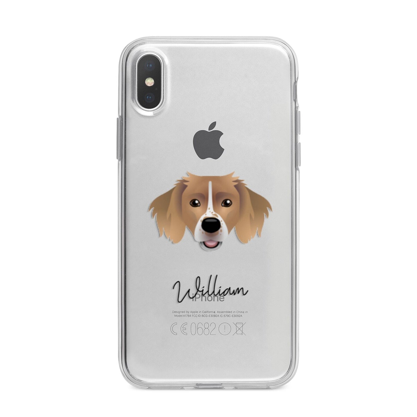 Sprollie Personalised iPhone X Bumper Case on Silver iPhone Alternative Image 1