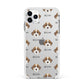 Sproodle Icon with Name Apple iPhone 11 Pro Max in Silver with White Impact Case