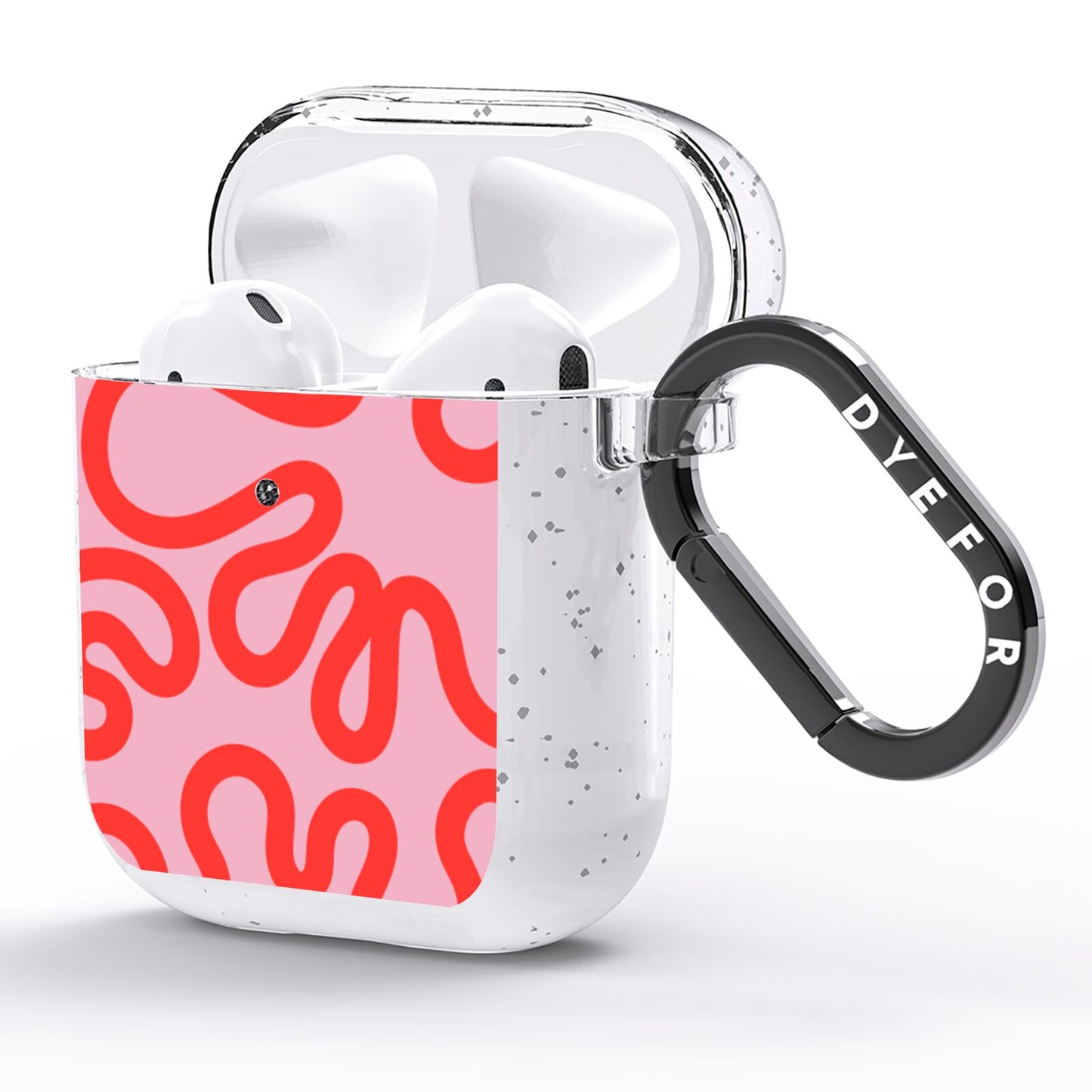 Squiggle AirPods Glitter Case Side Image