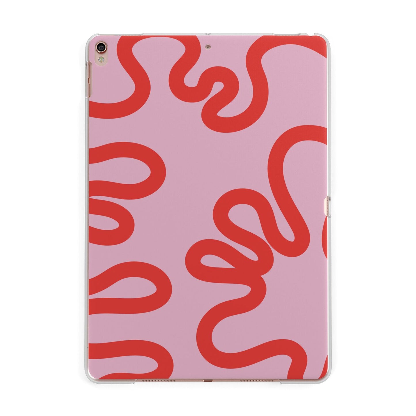 Squiggle Apple iPad Rose Gold Case