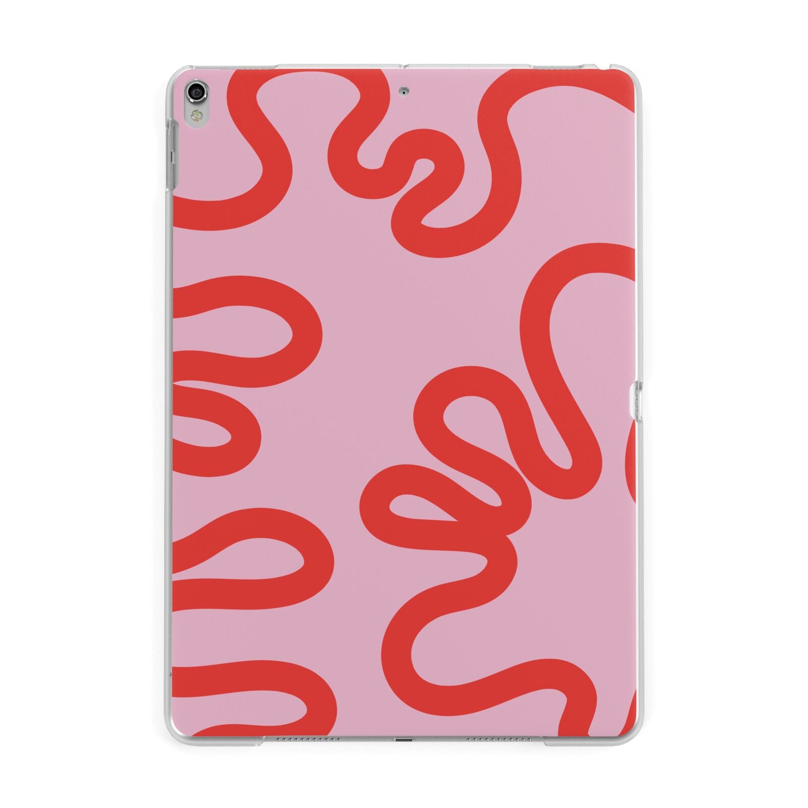 Squiggle Apple iPad Silver Case