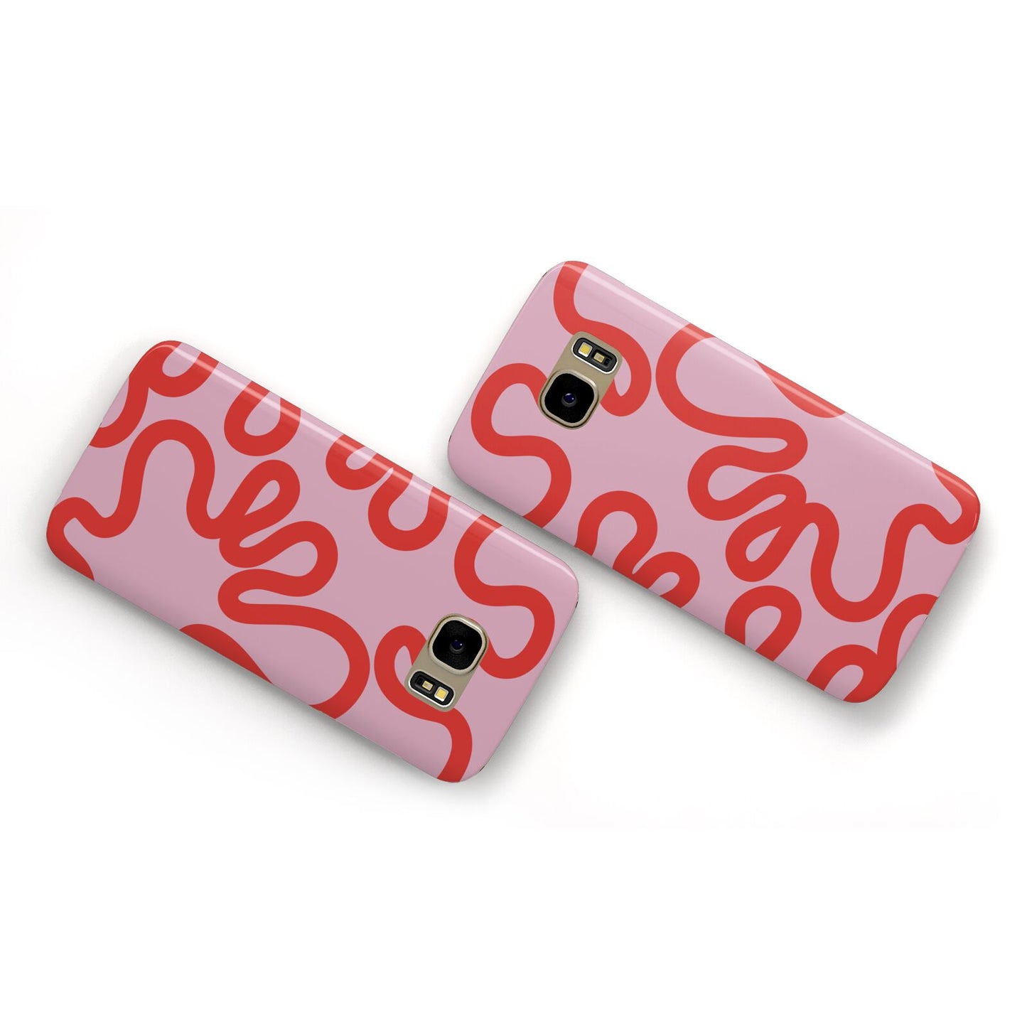 Squiggle Samsung Galaxy Case Flat Overview