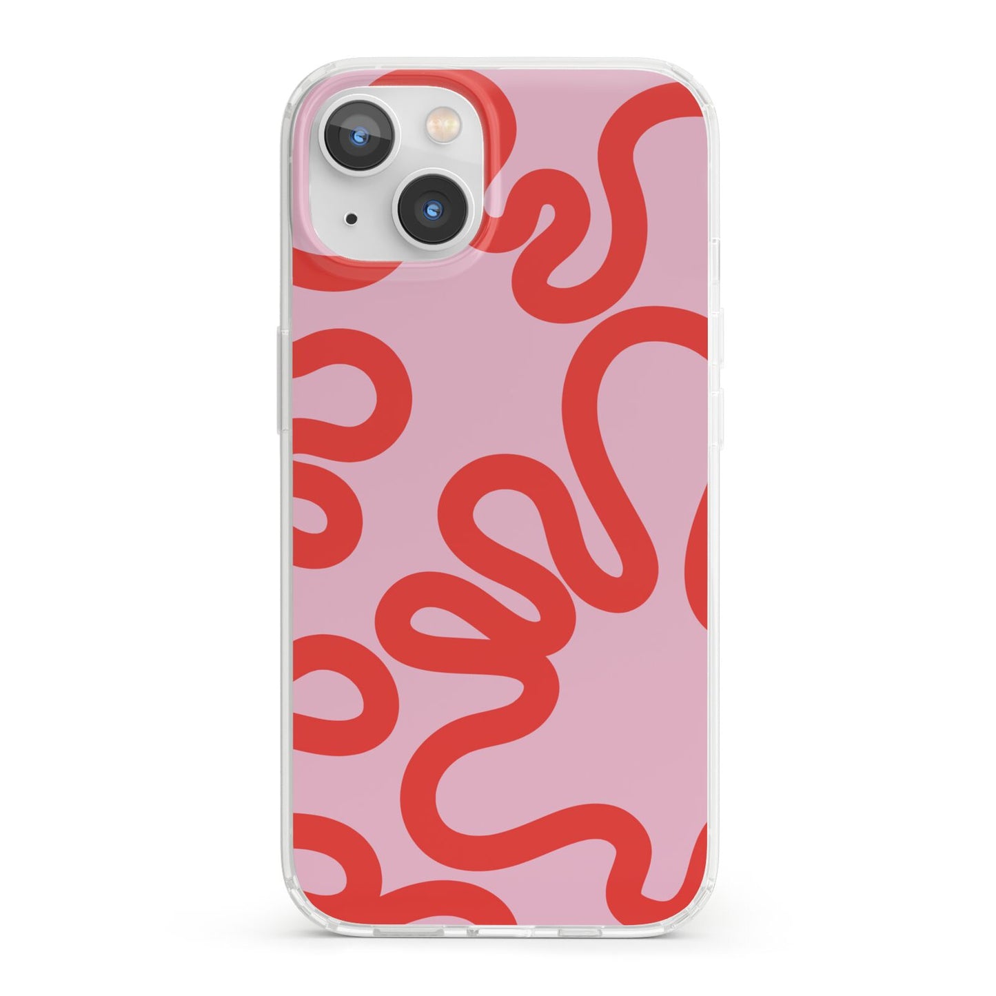 Squiggle iPhone 13 Clear Bumper Case