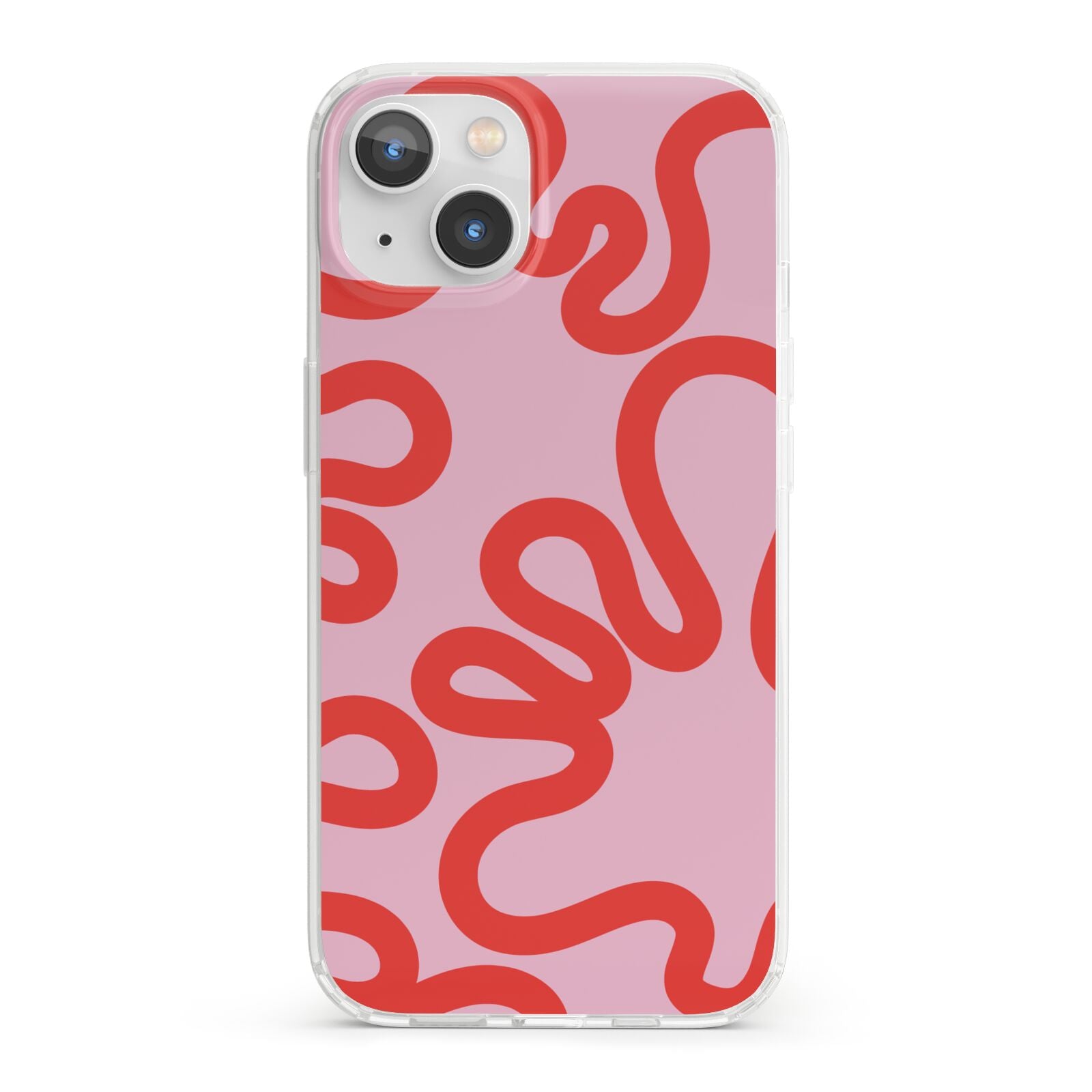 Squiggle iPhone 13 Clear Bumper Case