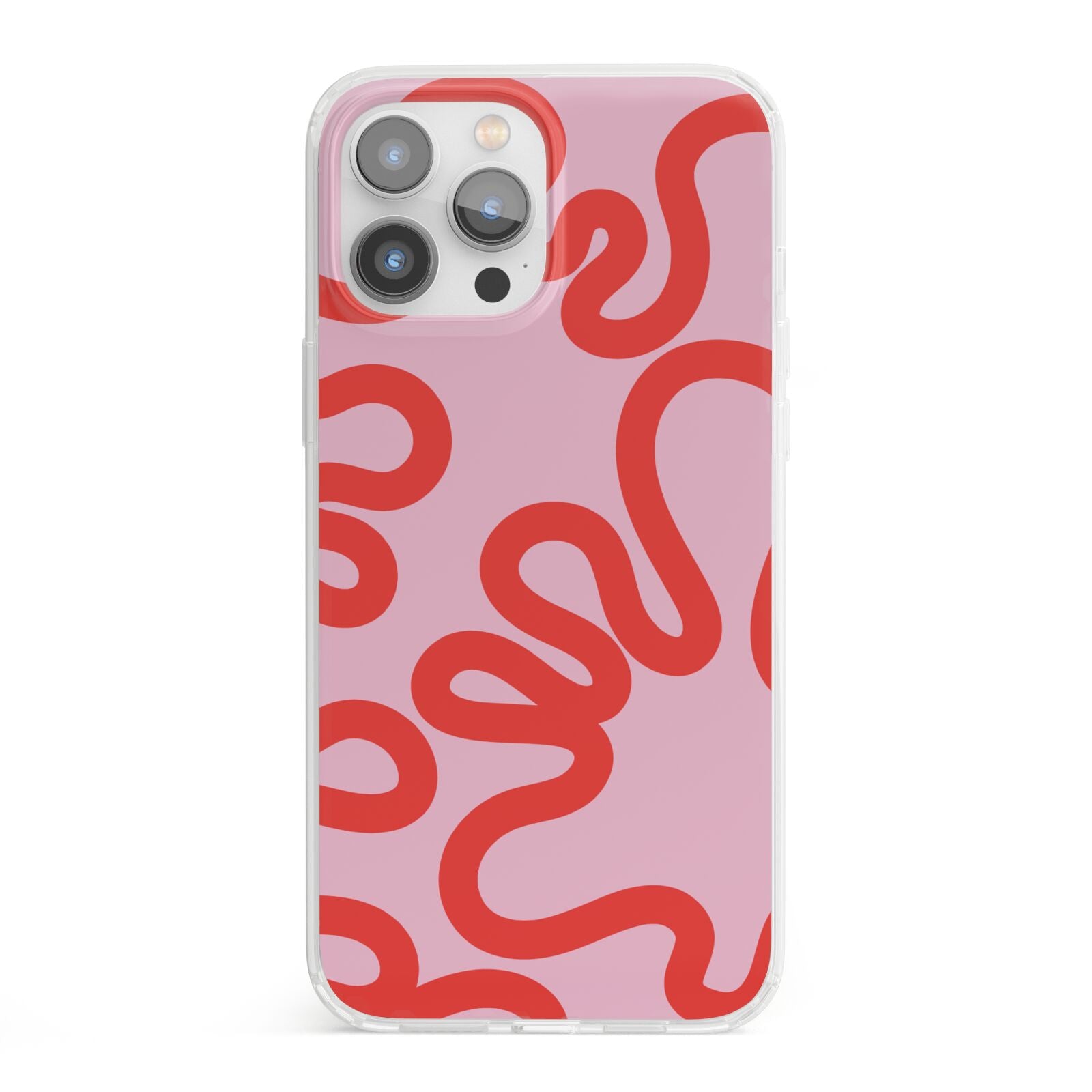 Squiggle iPhone 13 Pro Max Clear Bumper Case