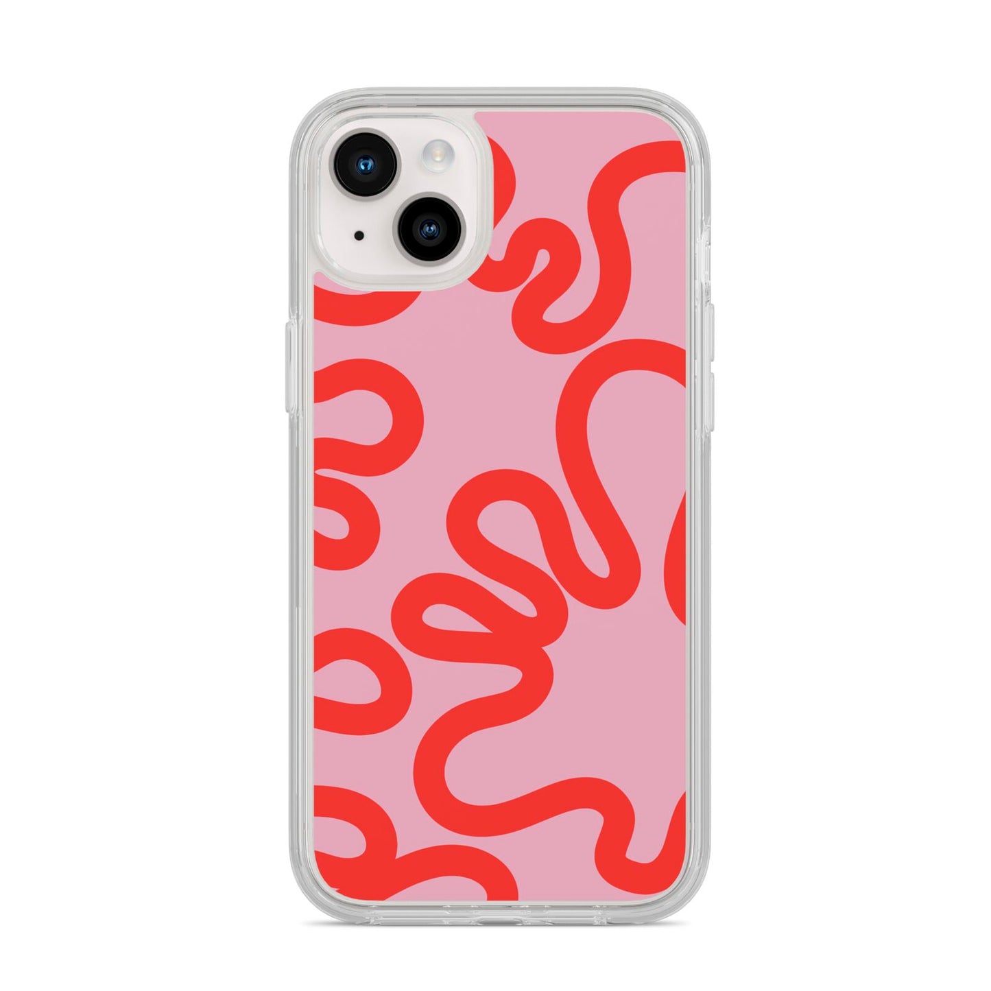 Squiggle iPhone 14 Plus Clear Tough Case Starlight