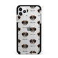 St Bernard Icon with Name Apple iPhone 11 Pro Max in Silver with Black Impact Case