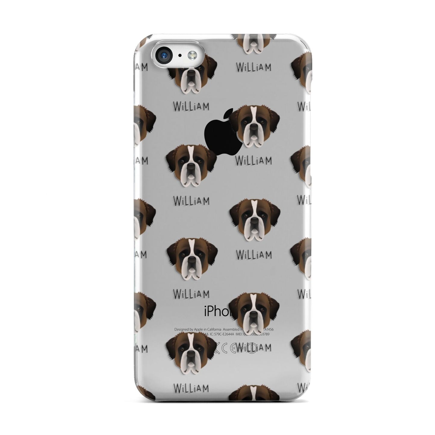 St Bernard Icon with Name Apple iPhone 5c Case