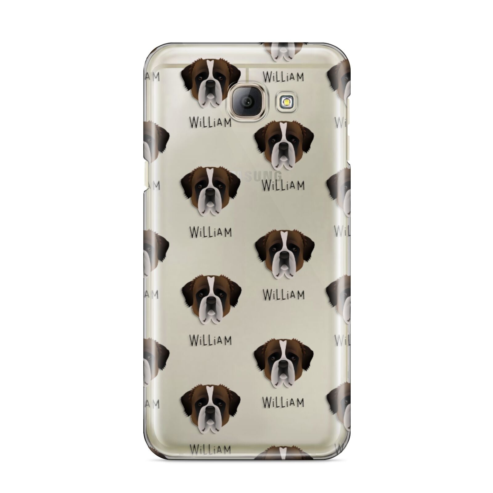 St Bernard Icon with Name Samsung Galaxy A8 2016 Case