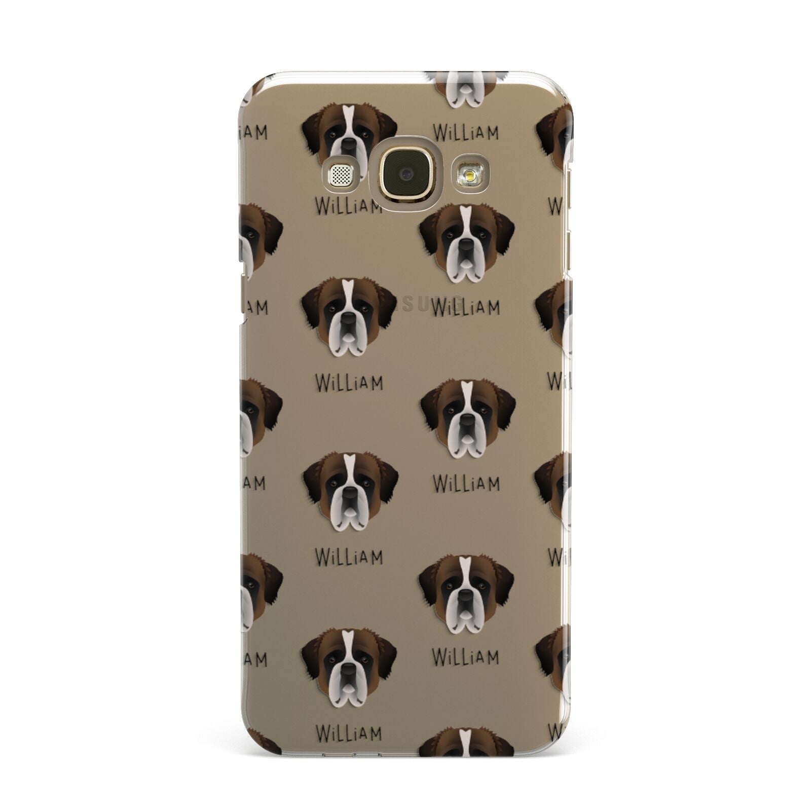 St Bernard Icon with Name Samsung Galaxy A8 Case