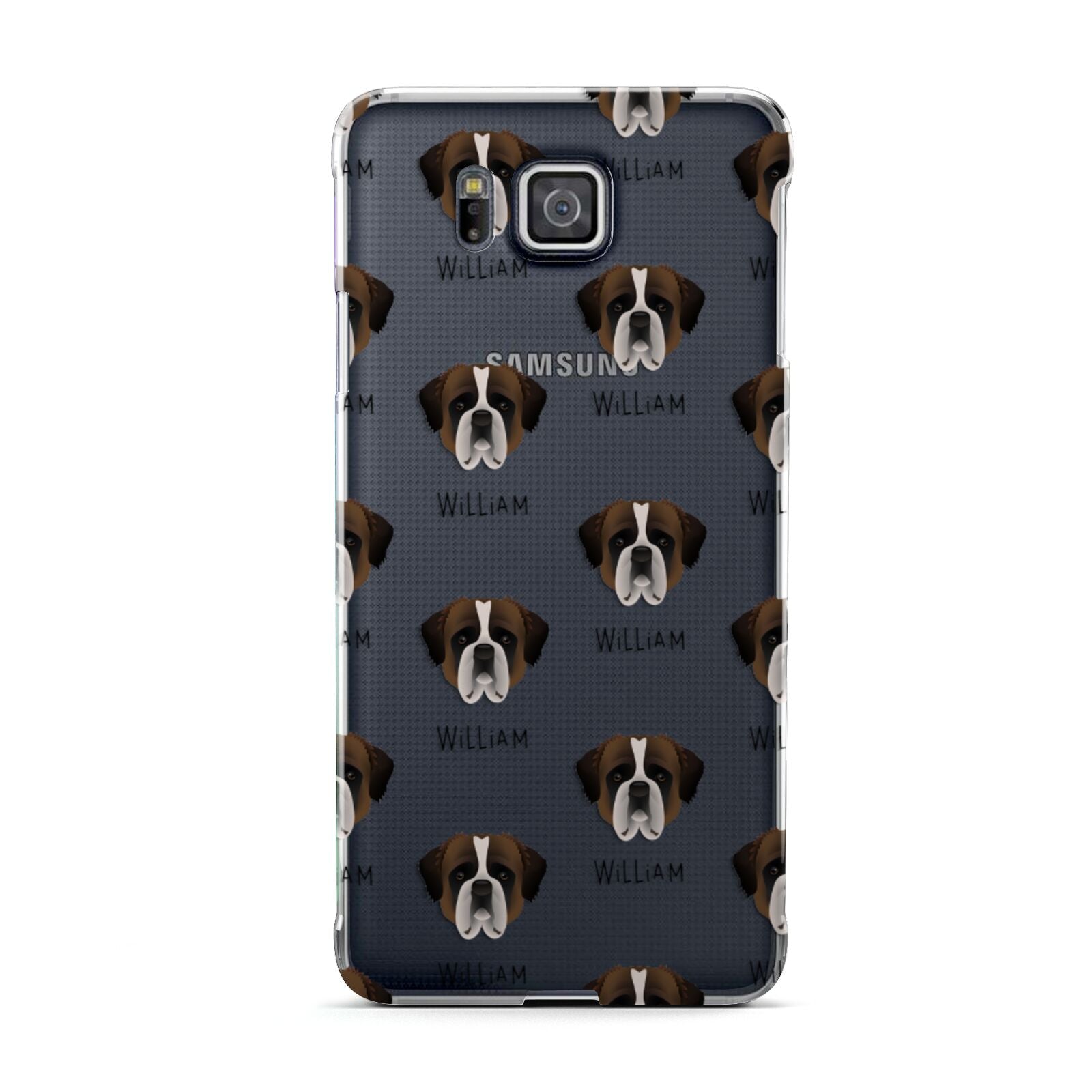 St Bernard Icon with Name Samsung Galaxy Alpha Case