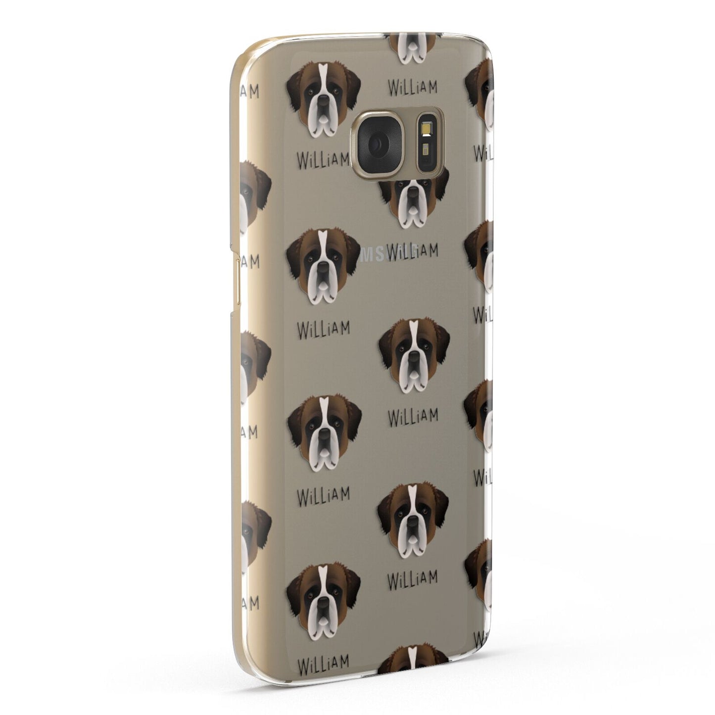 St Bernard Icon with Name Samsung Galaxy Case Fourty Five Degrees