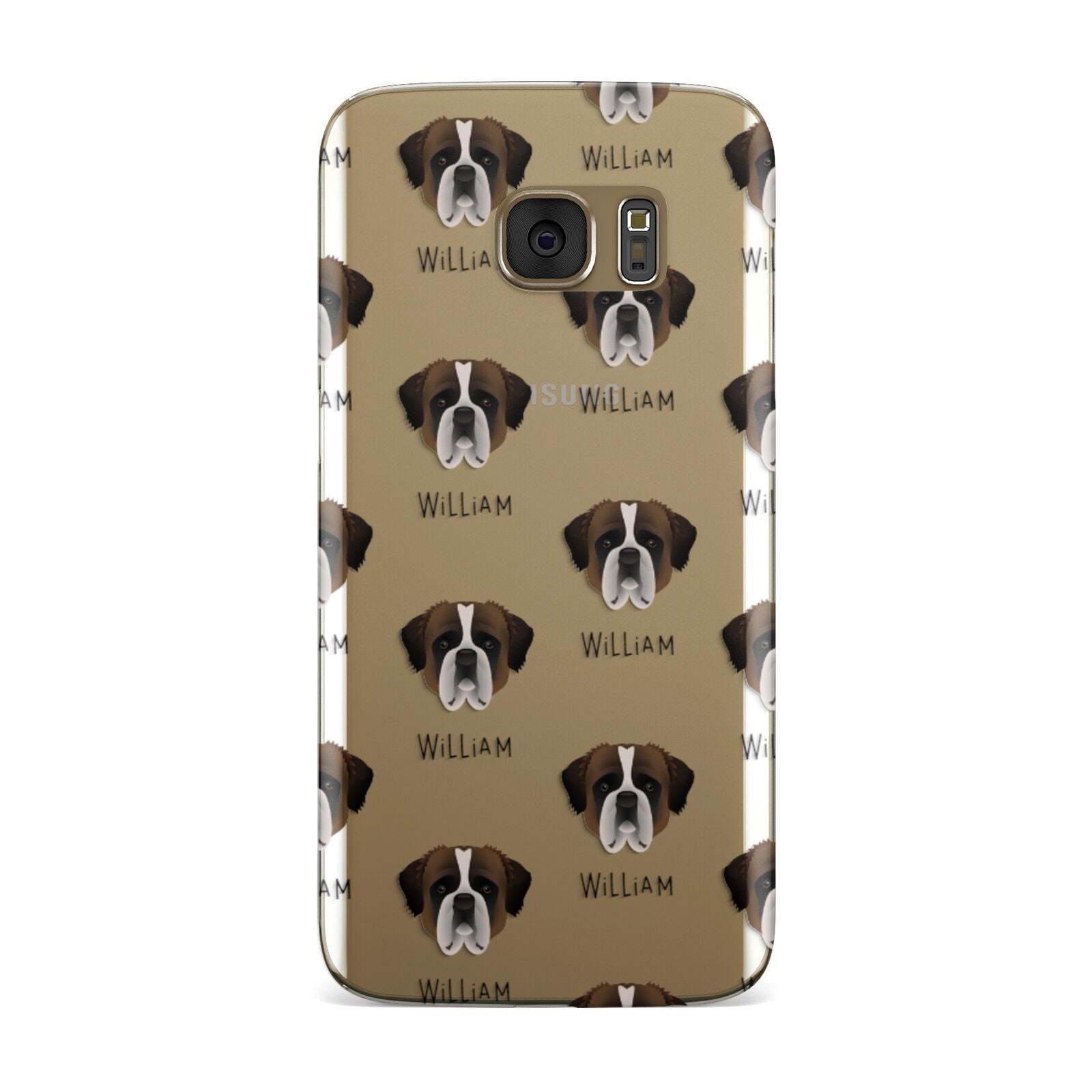 St Bernard Icon with Name Samsung Galaxy Case